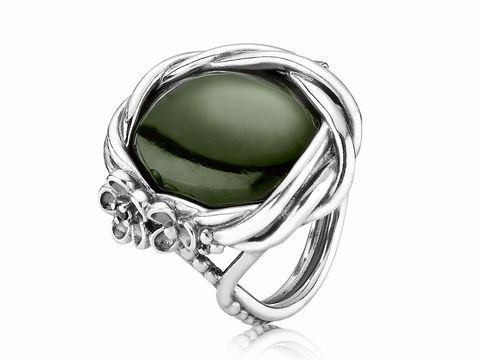 PANDORA 190847NJA-56 Sterling Silber Ring Gr. 56 - Jade-Nephrinit