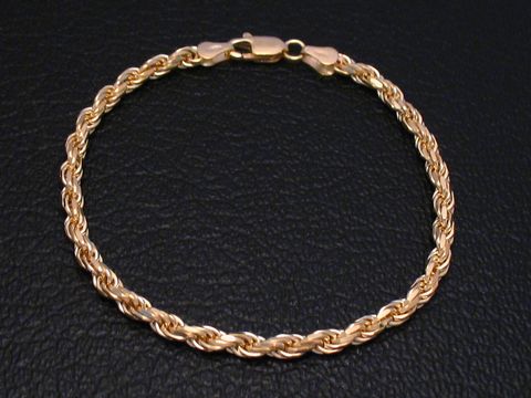 Gold Armband 19 cm KORDEL Gold 585 vom Hersteller Juwelier Harnisch, feines Design mit drehenden Elementen, elegantes Accessoire für besondere Anlässe.