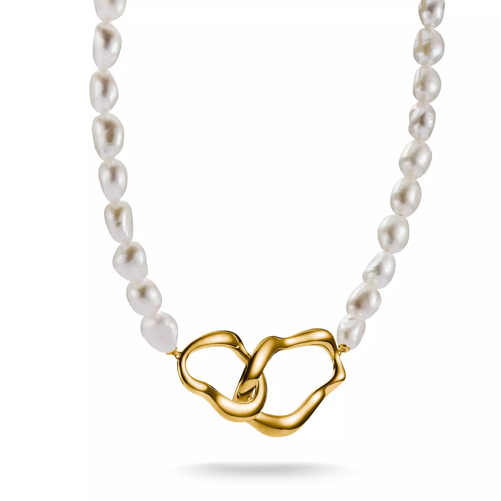 Thomas Sabo Kette - Zuchtperle - Bold Elegance 45 - 50 cm - Silber vergoldet – Ansicht 2