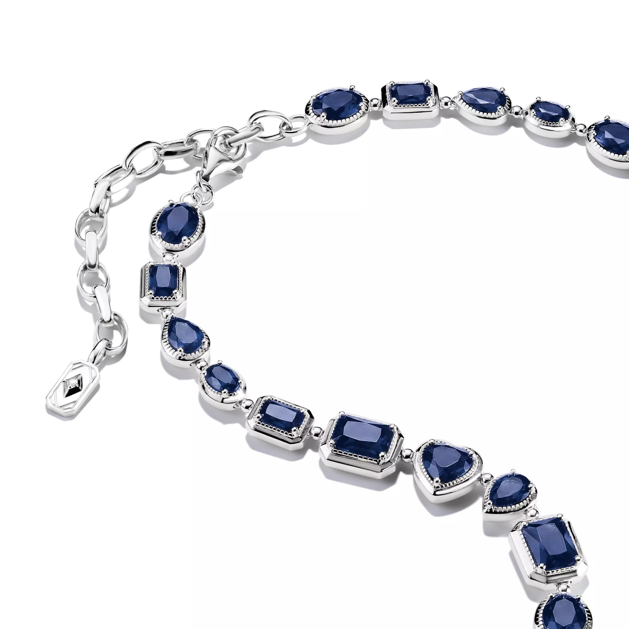 Thomas Sabo ELYNDRA - Halskette - 45 cm - Sterling Silber recy. & Nano-Kristall - blau – Ansicht 4