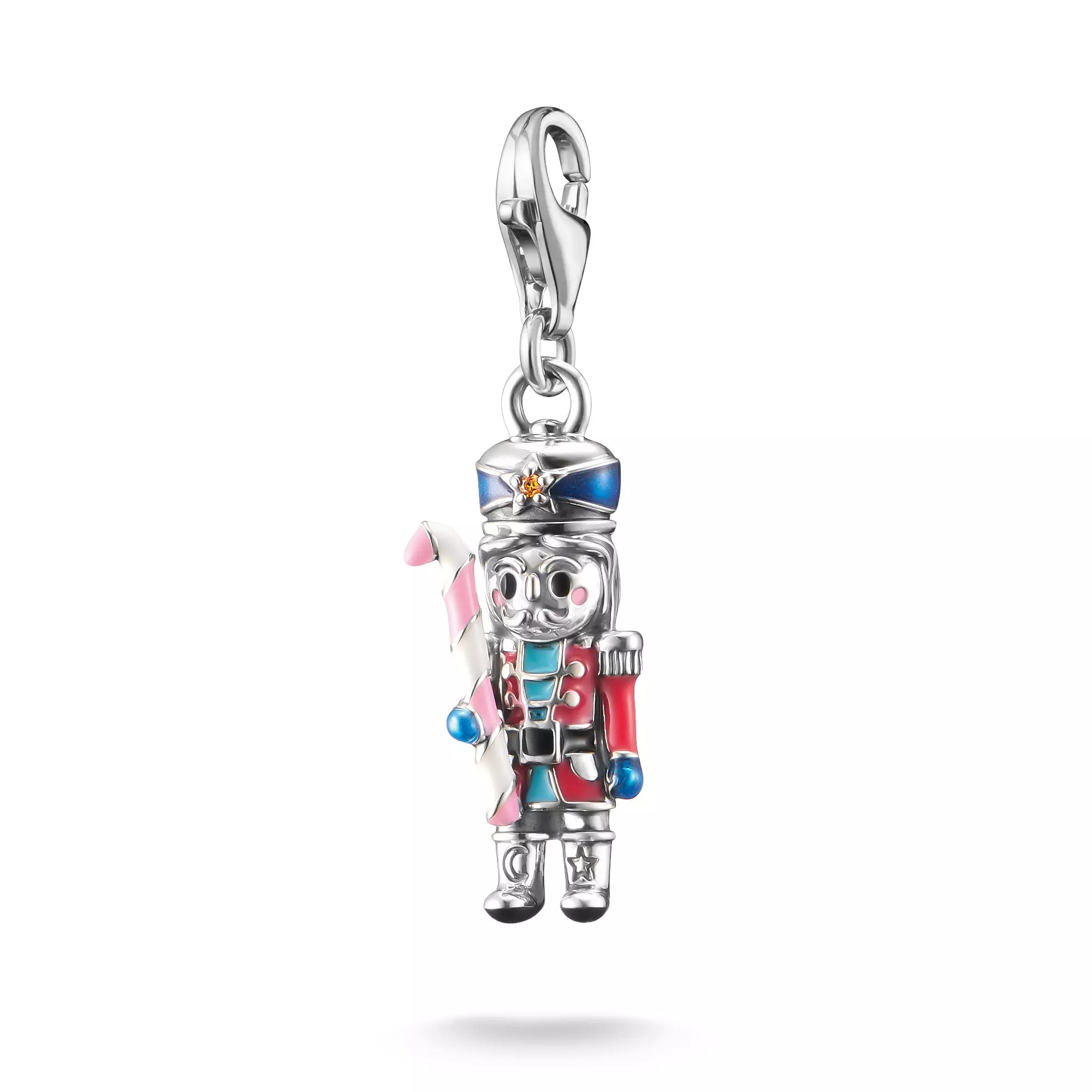 Thomas Sabo Charm-Anhänger - Nussknacker - Silber gesch. & Emaille & Zirkonia - mehrfarbig