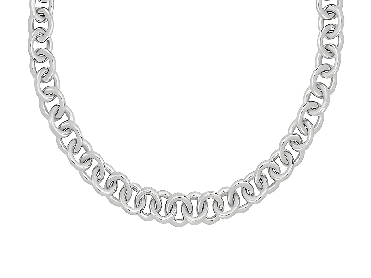 Silberne Ti Sento Charm Kette bis 45 cm, 5,5 mm dick, elegant und vielseitig, geeignet für verschiedene Anhänger und stilvolle Looks. Ideal für jeden Anlass.