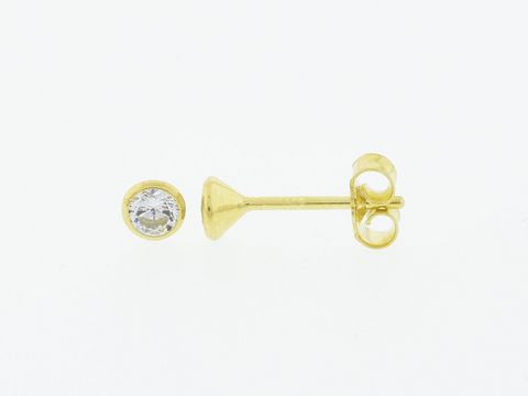 Gold Ohrringe Kelch 333 Gold 3,8 mm Zirkonia Stecker vom Hersteller Juwelier Harnisch mit funkelndem Zirkonia als Schmuckstück für jeden Anlass.
