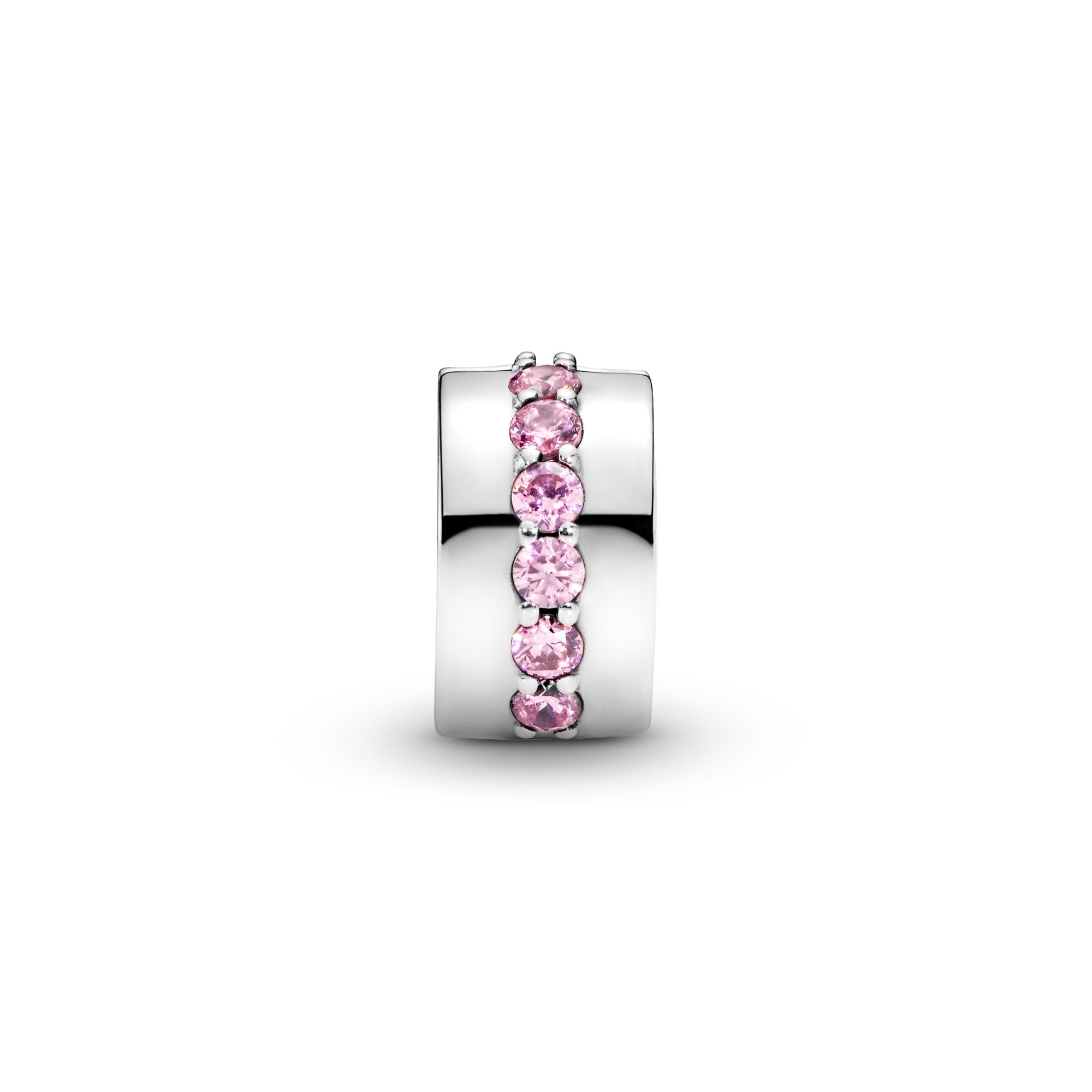 PANDORA Pink Shining Path - Rosa leuchtender Pfad - Clip Charm – Ansicht 3
