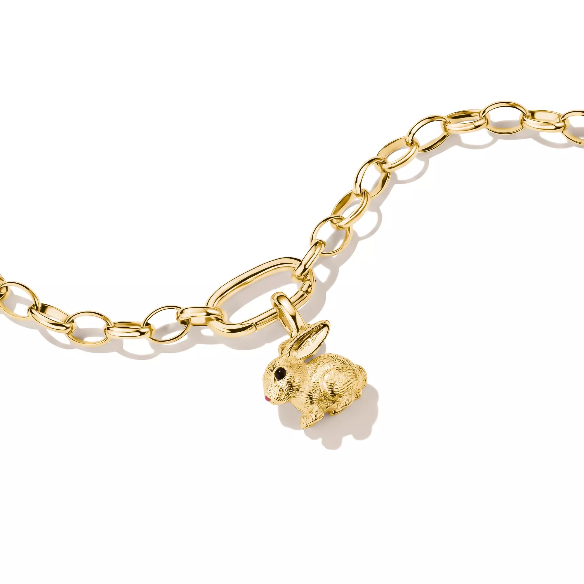 Thomas Sabo Connect - Charm Hase - 18k Gelbgold Vergoldung - Kaltemail – Ansicht 2