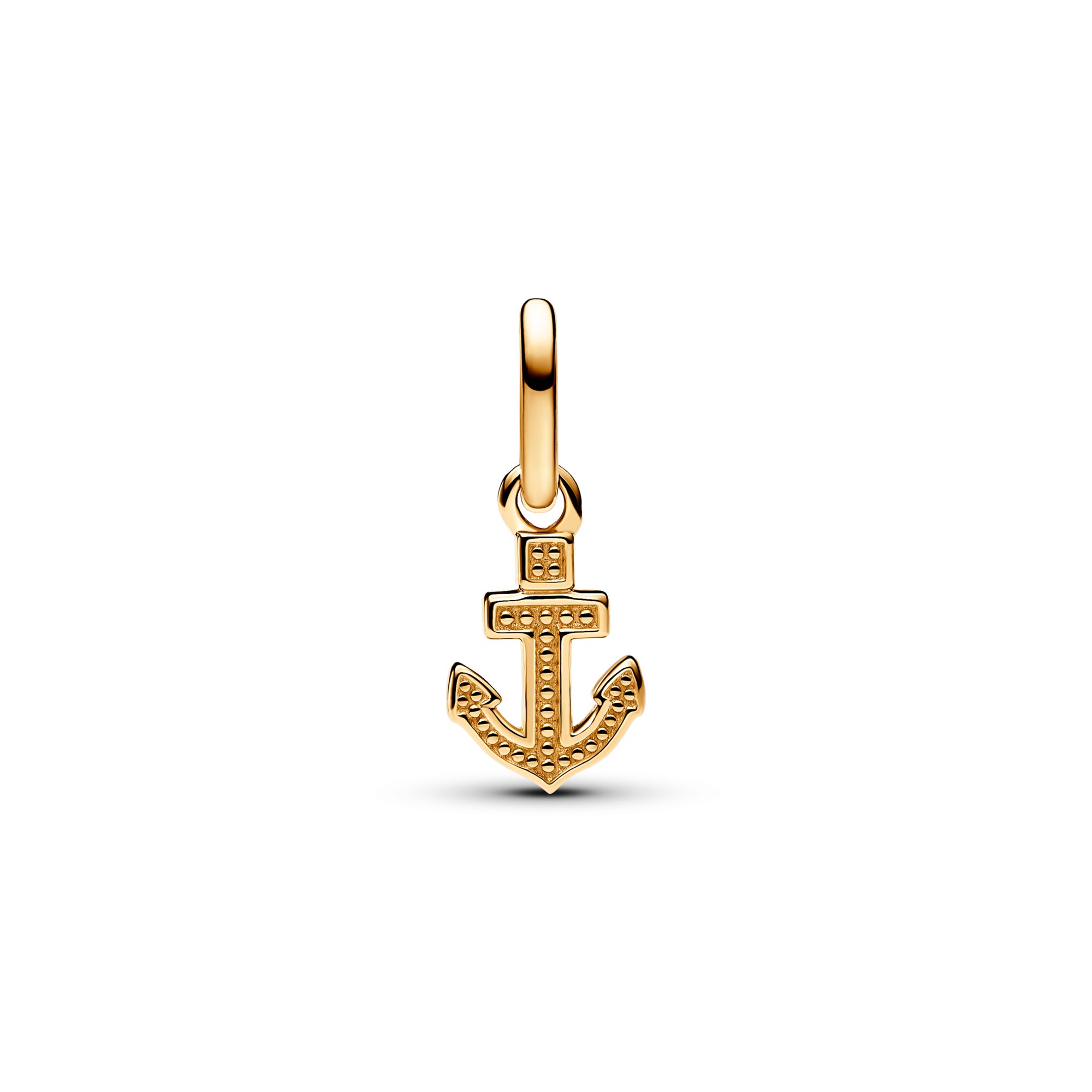 Pandora ME Anker Mini-Charm-Anhänger - Gelbgold verg. - Zirkonia klar – Ansicht 3
