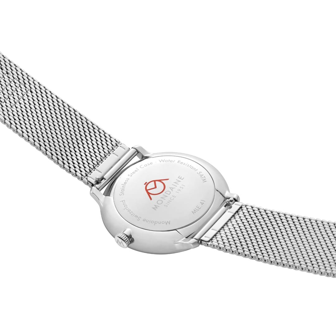 Mondaine Uhr MLE.41210.SM - Doppio - 41 mm – Ansicht 4