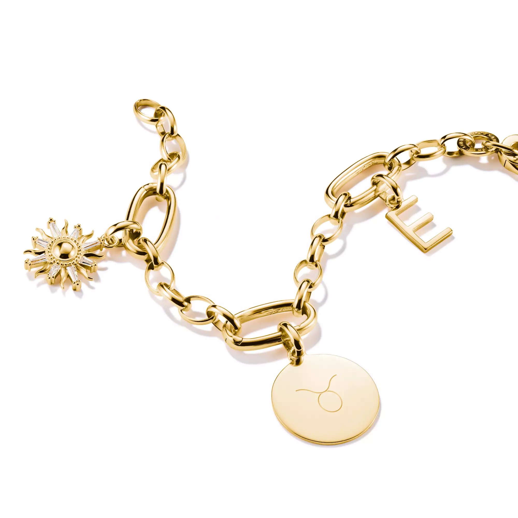 Thomas Sabo Connect - Coin groß - Charm mit Öse - Silber & Gelbgold Verg. - 17,5 mm – Ansicht 2