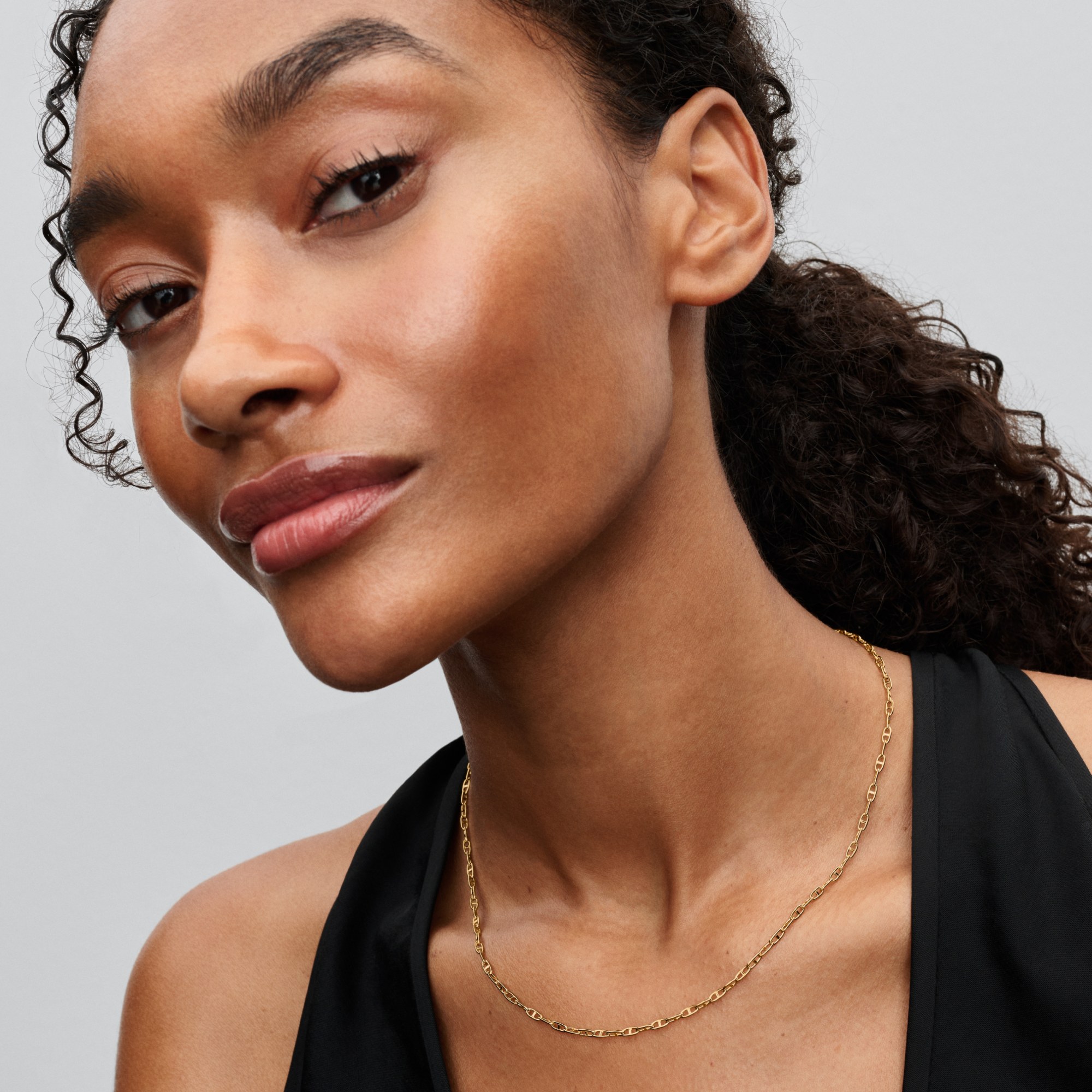 Pandora Anker Kette Halskette - Gelbgold Vergoldung - 55 cm – Ansicht 3