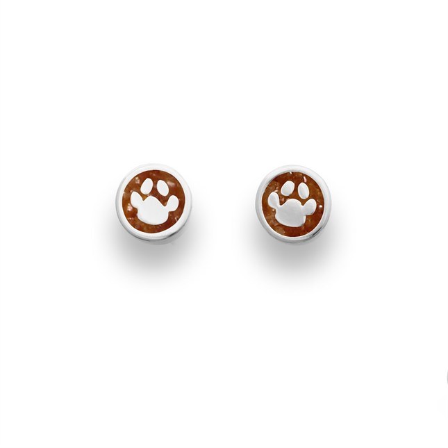 DUR Ohrringe Ohrstecker Lucky Dog - Sterling Silber - Bernstein – Ansicht 2