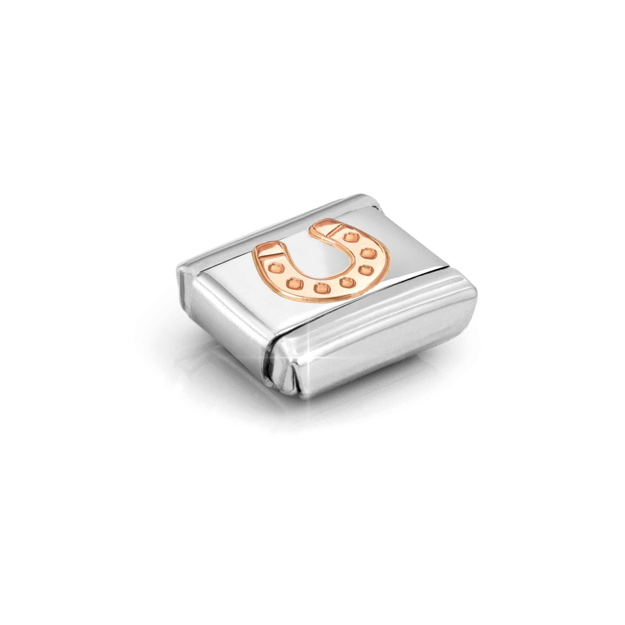 Nomination Composable Classic Charm Hufeisen - Edelstahl, Gold 375 Roségold – Ansicht 4