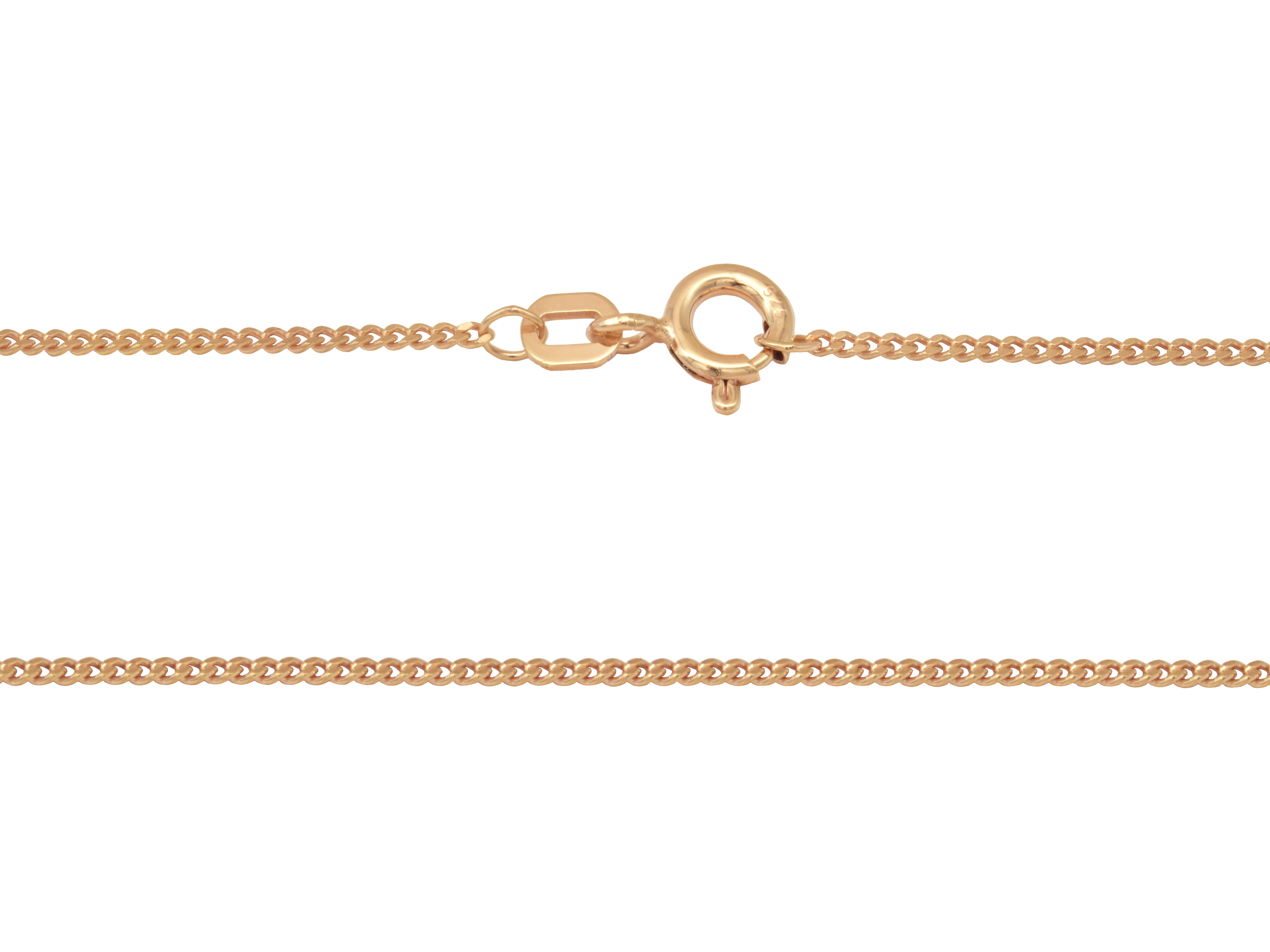 Panzer Kette 38 cm - 1,4 x 0,7 mm - Roségold auf Sterling Silber Panzer Kette 38 cm - 1,4 x 0,7 mm - Roségold auf Sterling Silber, Hersteller Juwelier Harnisch, elegant und glänzend, perfektes Schmuckstück für jedes Outfit.