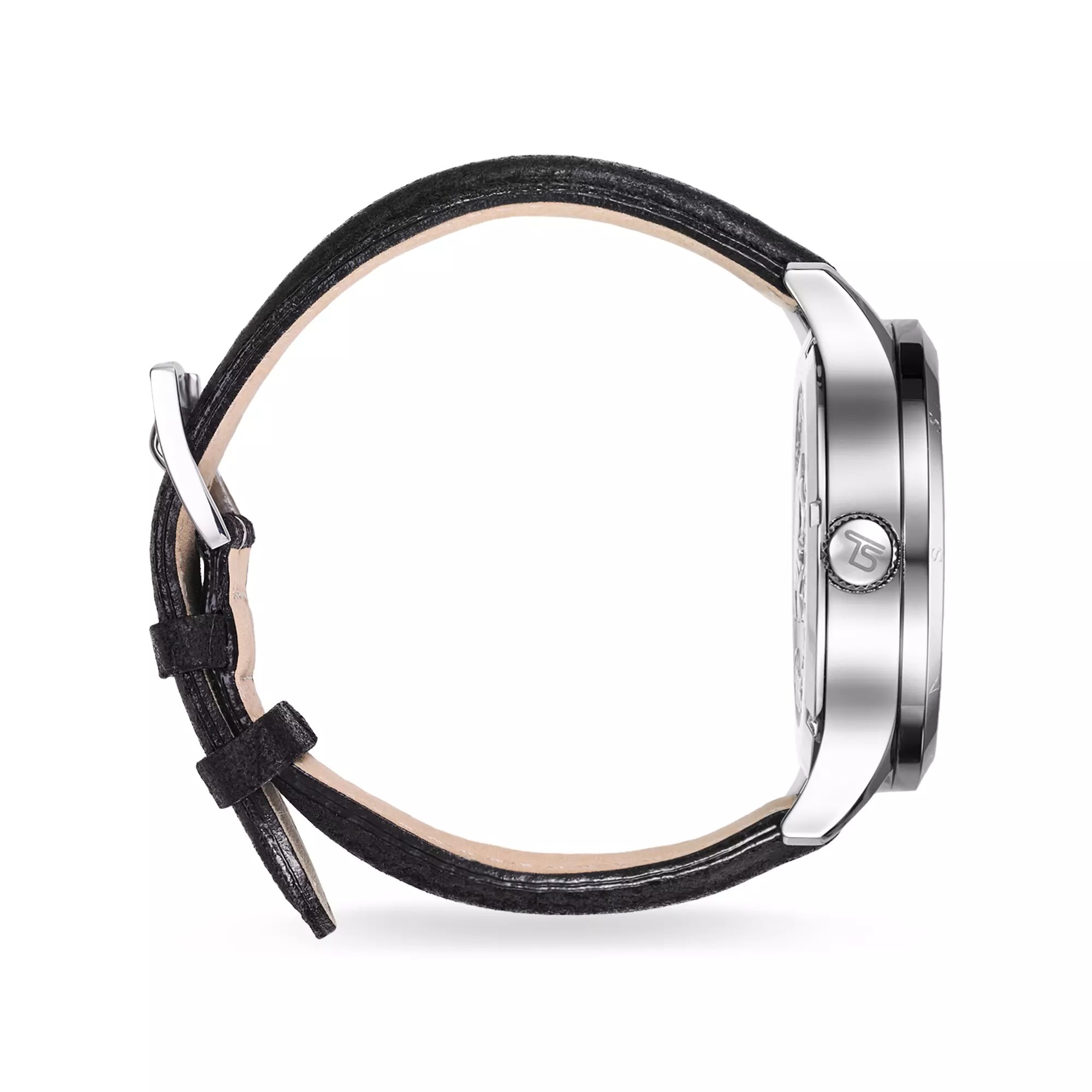 Thomas Sabo Edelstahlgehäuse - Lederband schwarz - Herrenuhr – Ansicht 3