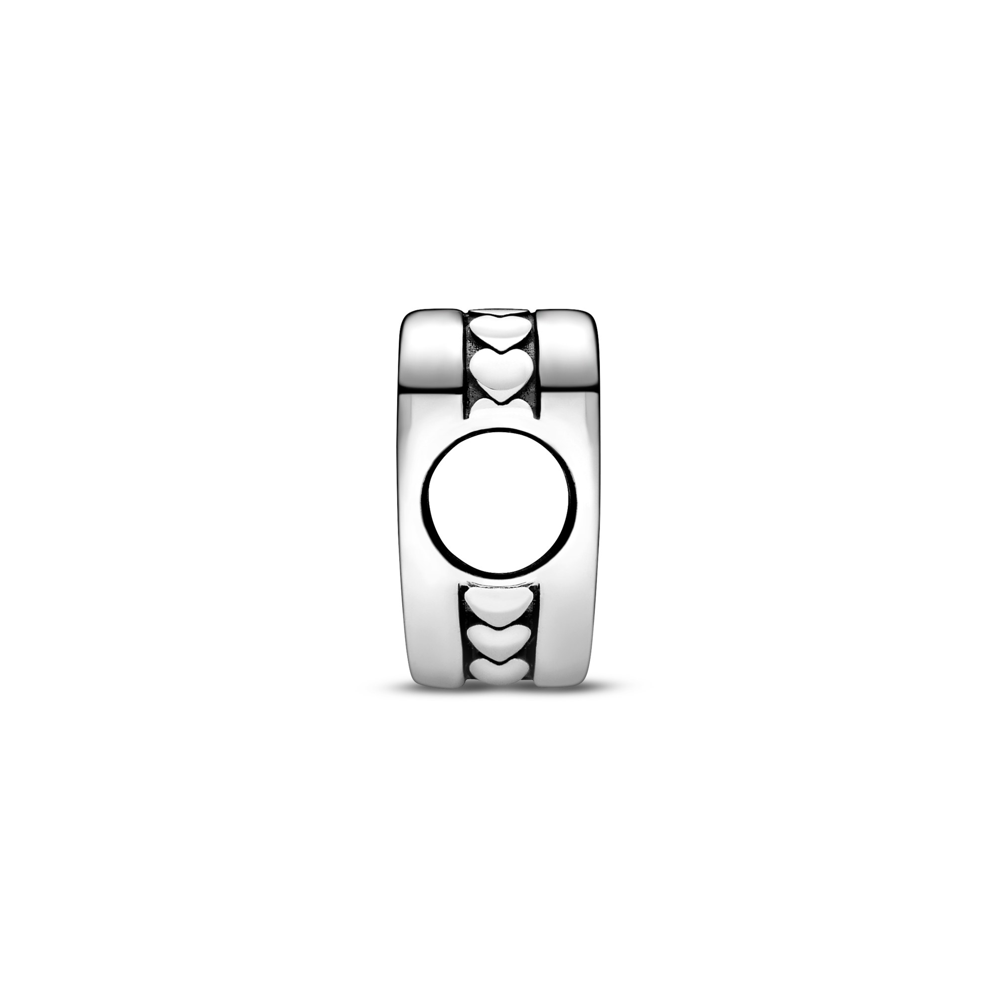 Pandora Herz - Skyline von Wien - Schriftzug Vienna - Sterling Silber – Ansicht 2