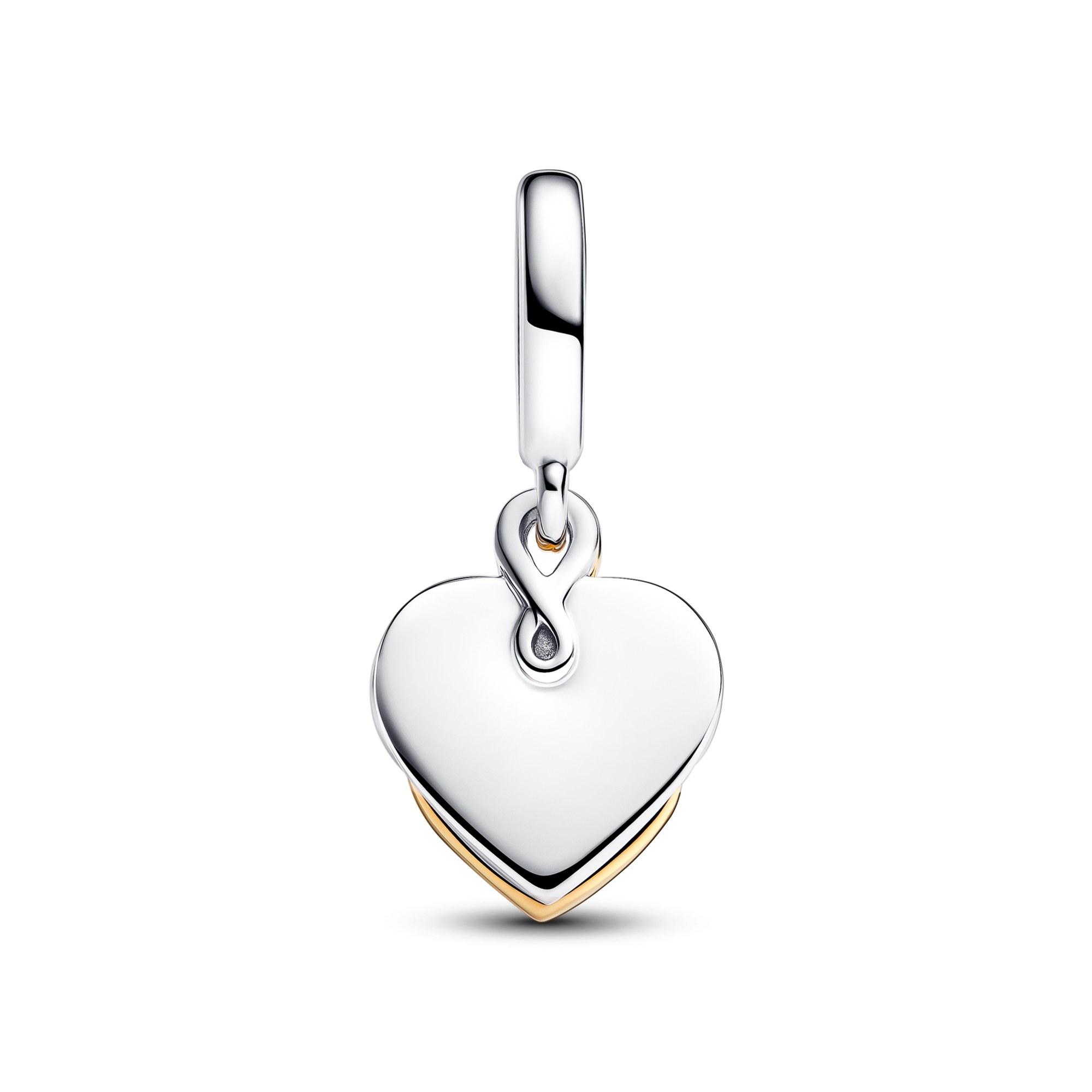 Pandora Mama doppelter Charm-Anhänger Silber & Vergoldung - Lab-Grown Diamant – Ansicht 5