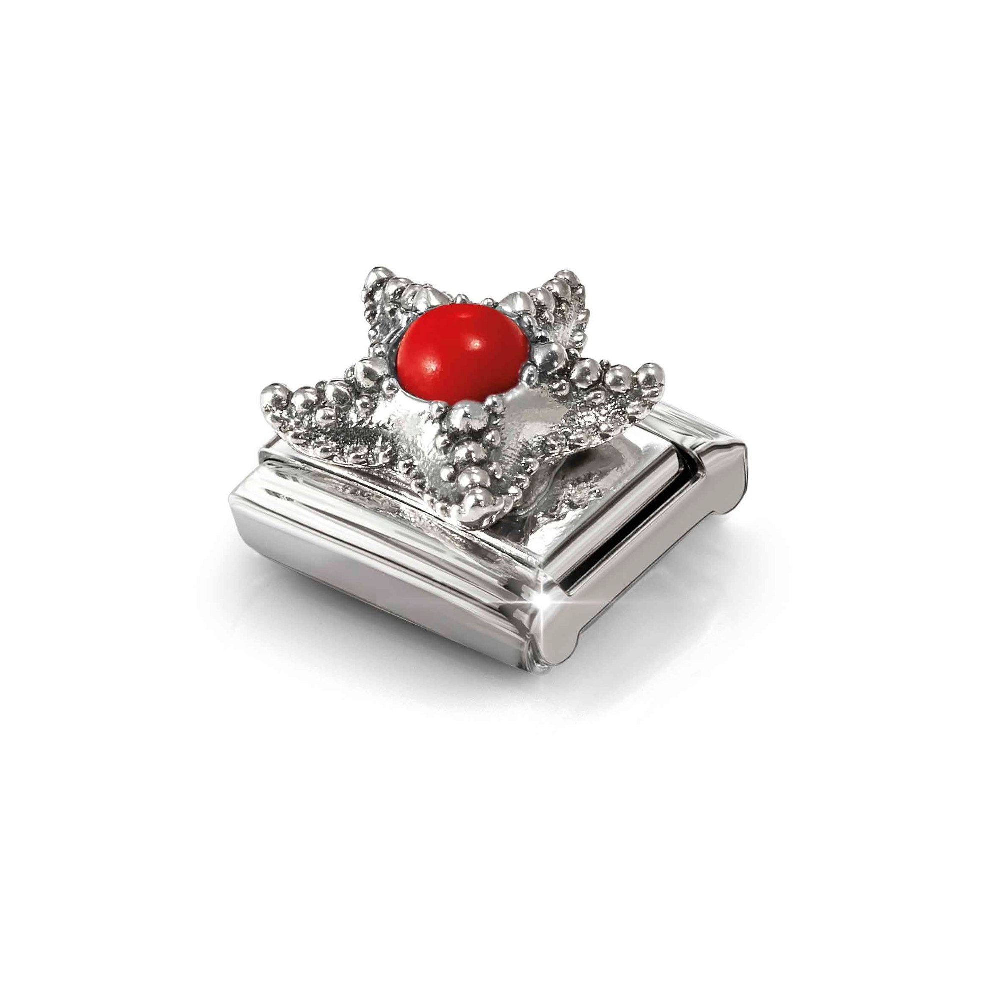 Nomination Composable Classic Charm Seestern Koralle rot - Edelstahl, Sterling Silber – Ansicht 4