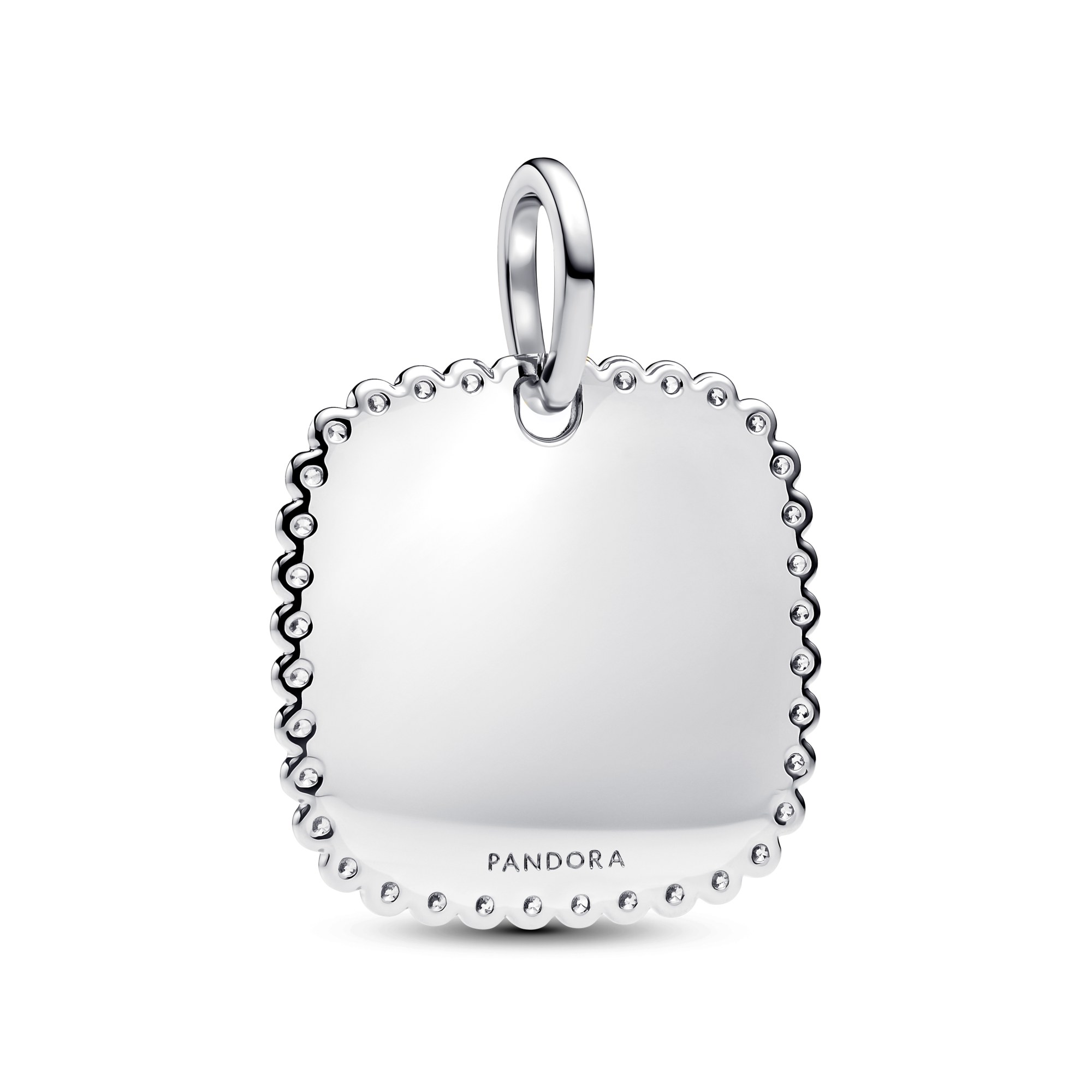 Pandora Quadratischer Anhänger - Sterling Silber - Zirkonia – Ansicht 3