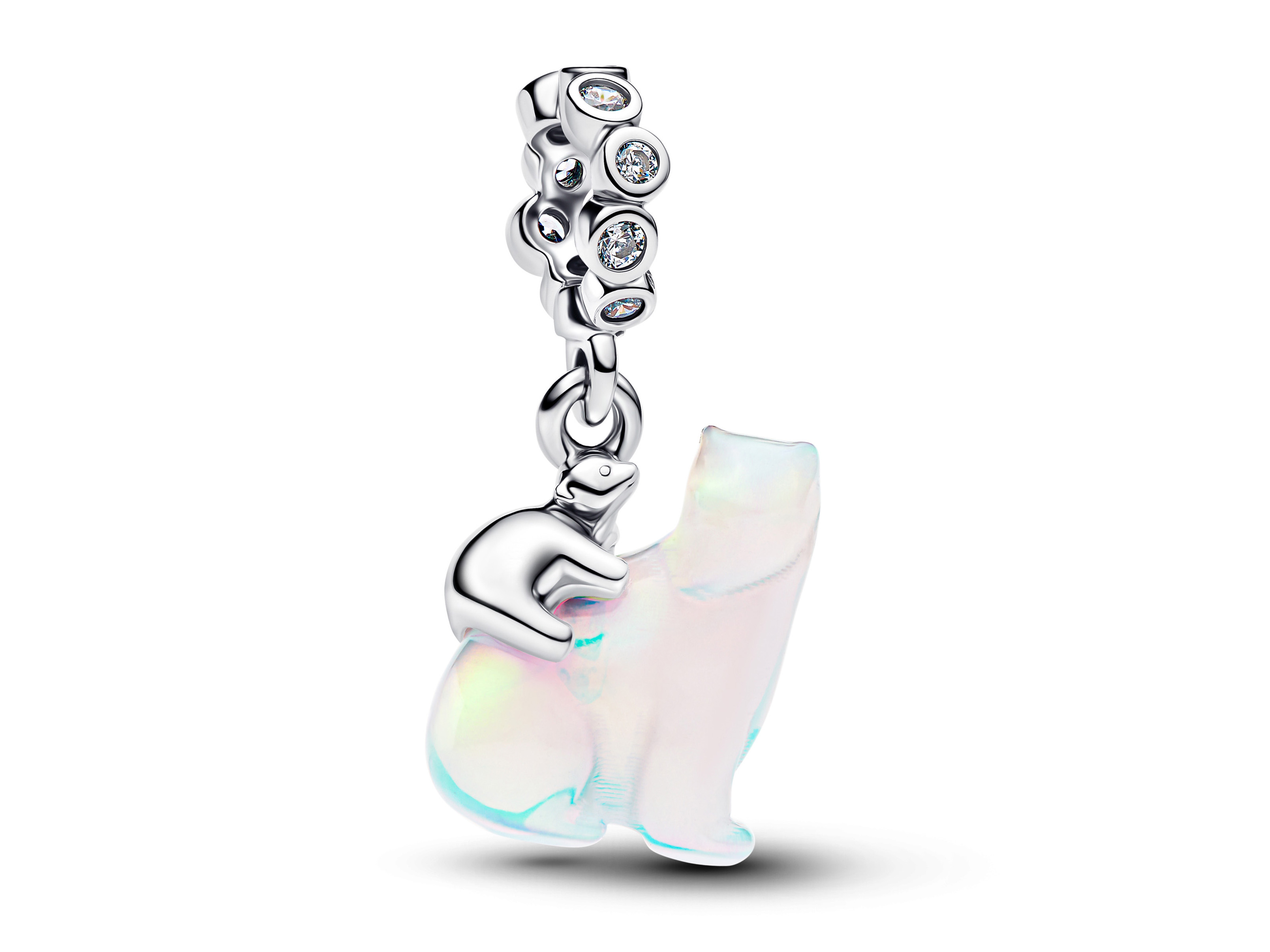 Pandora 794243C01 - Eisbär Mutter & Junges Charm - Sterling Silber - Resin Zirkonia