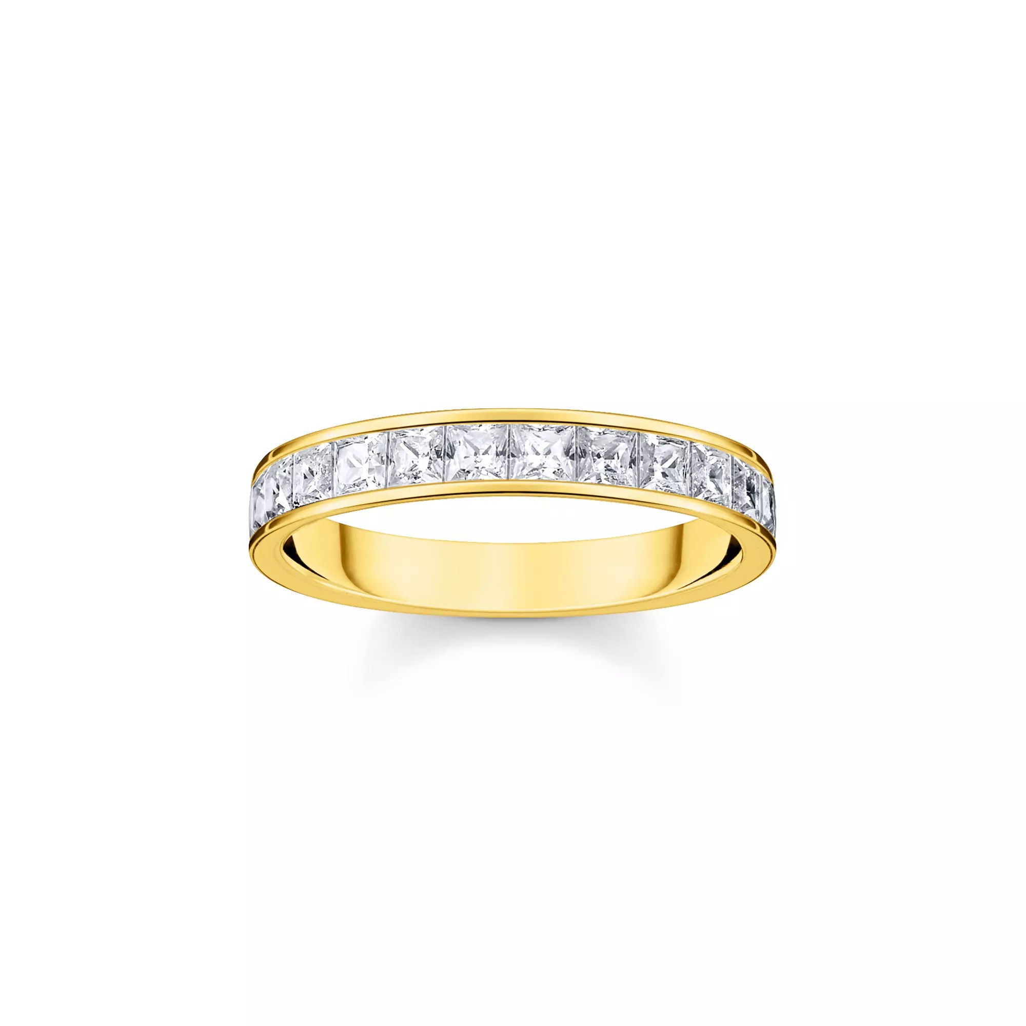 Thomas Sabo TR2358-414-14 Ring Sterling Silber - vergoldet Gelbgold + Zirkonia weiß