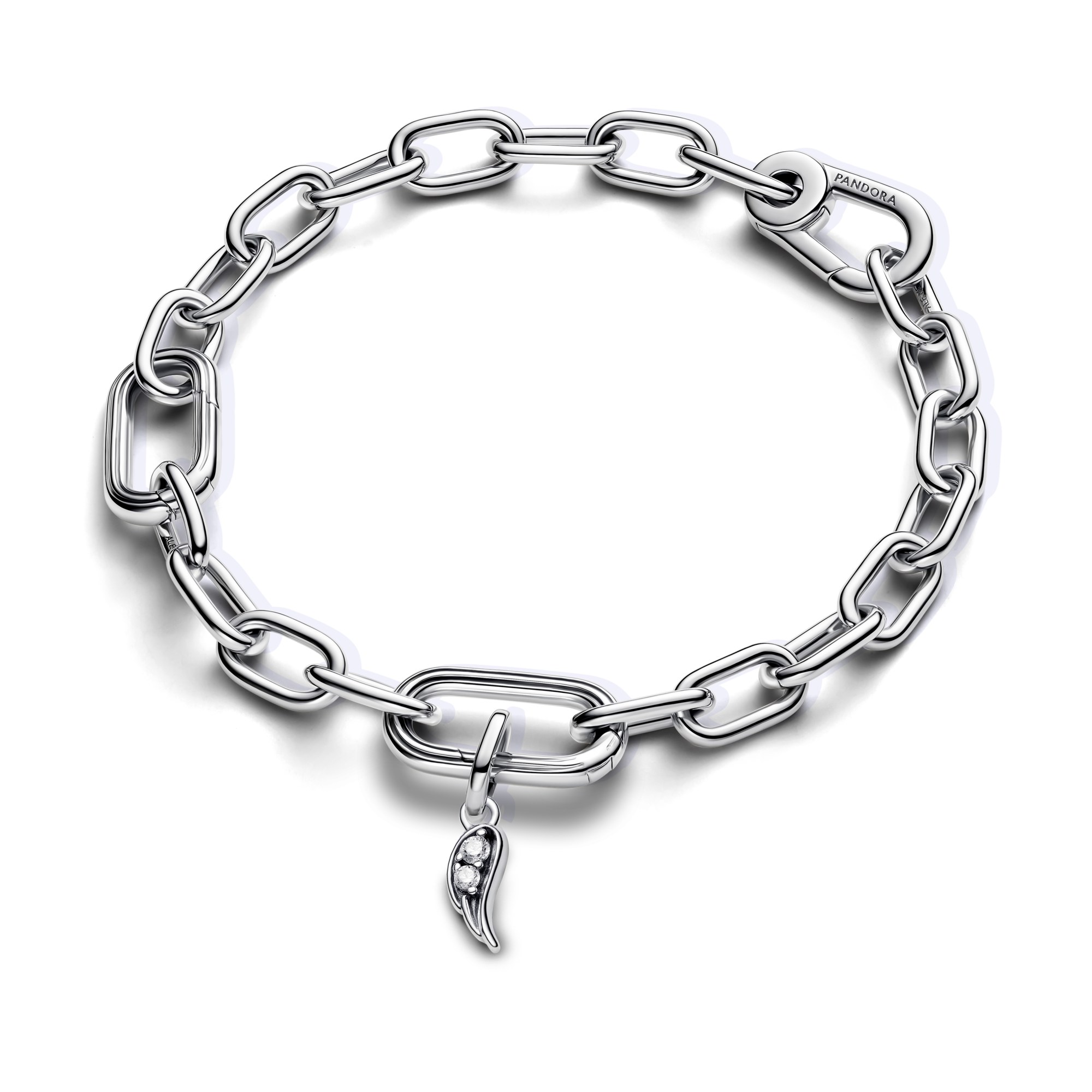 Pandora ME Charms - Funkelnder Engelsflügel-Mini-Anhänger - Sterling Silber - Zirkonia – Ansicht 4