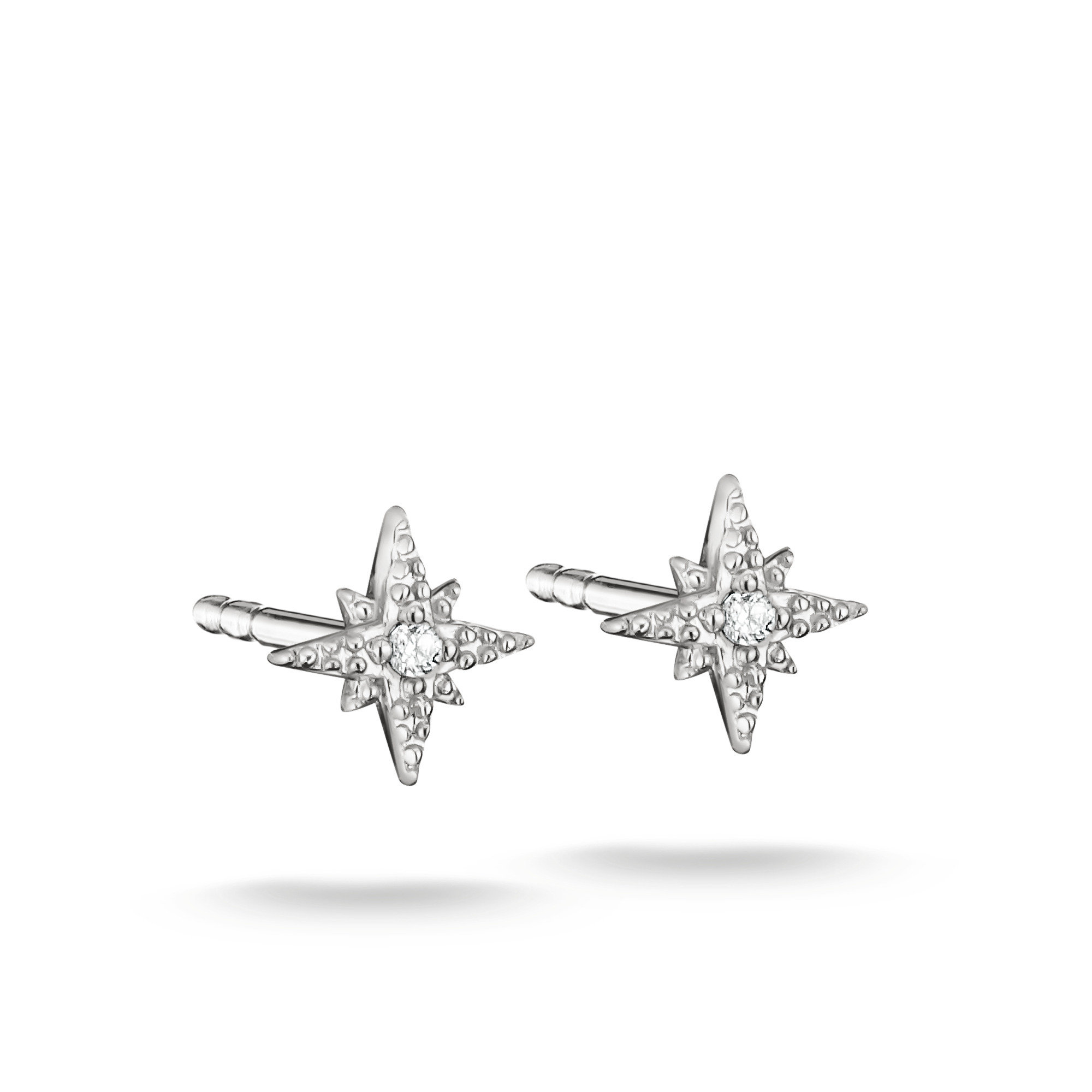 Thomas Sabo Ohrstecker in Form von Sternen aus 925 Sterling Silber, verziert mit funkelnden Zirkonia-Steinen, ideal als trendy Schmuckstück für jeden Anlass.
