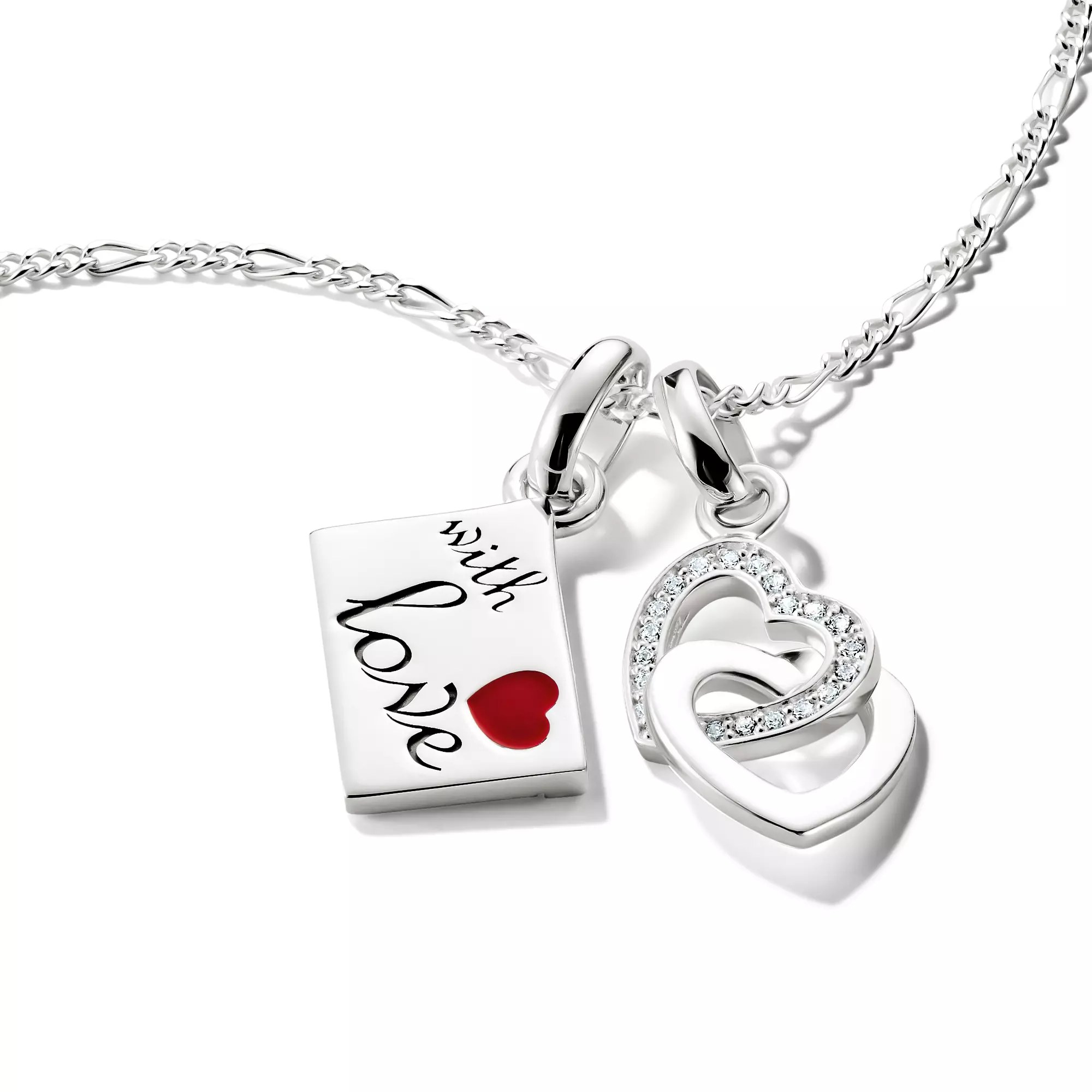Thomas Sabo Connect - Liebesbrief - Charm mit Öse - Silber & geschwärzt + Kaltemail – Ansicht 2