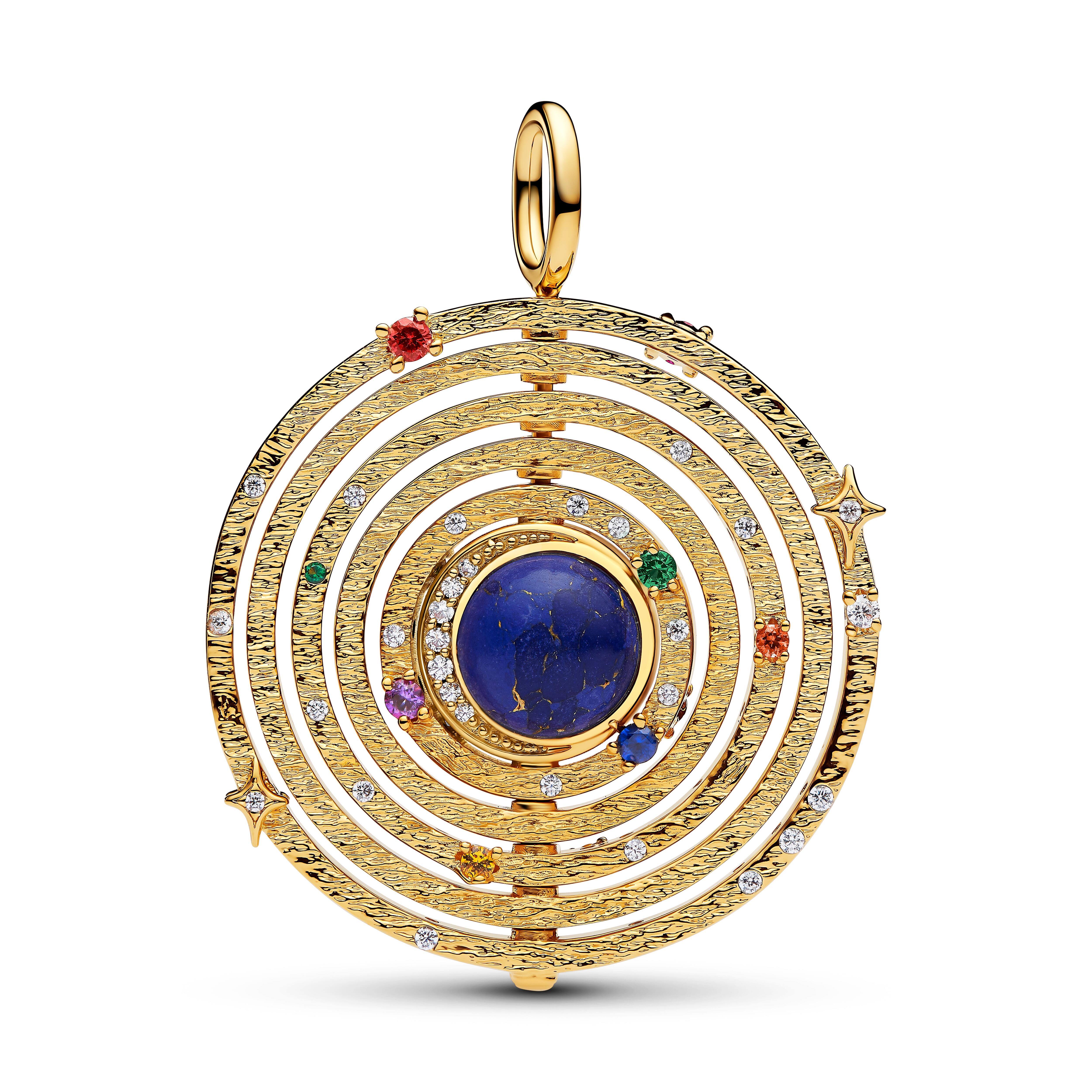 Pandora Moments - Hänge-Charm Armillarsphäre - Gelbgold Vergoldung - 765041C01
