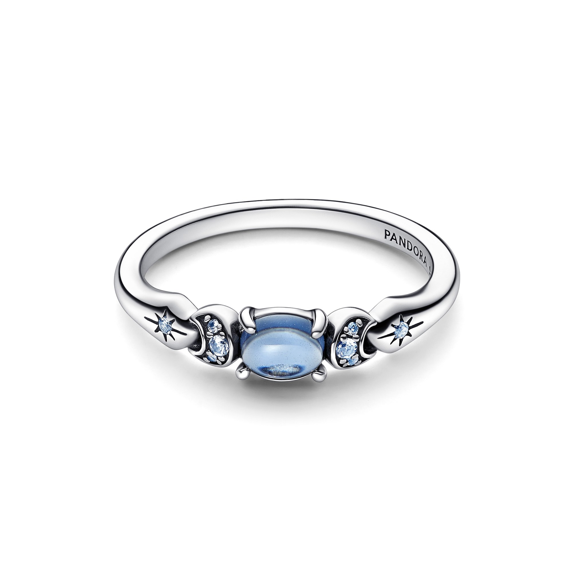 Pandora Disney - Disney Aladdin Prinzessin Jasmin Ring - Sterling Silber - Kristall - Blau Ansicht 2 – Ansicht 2
