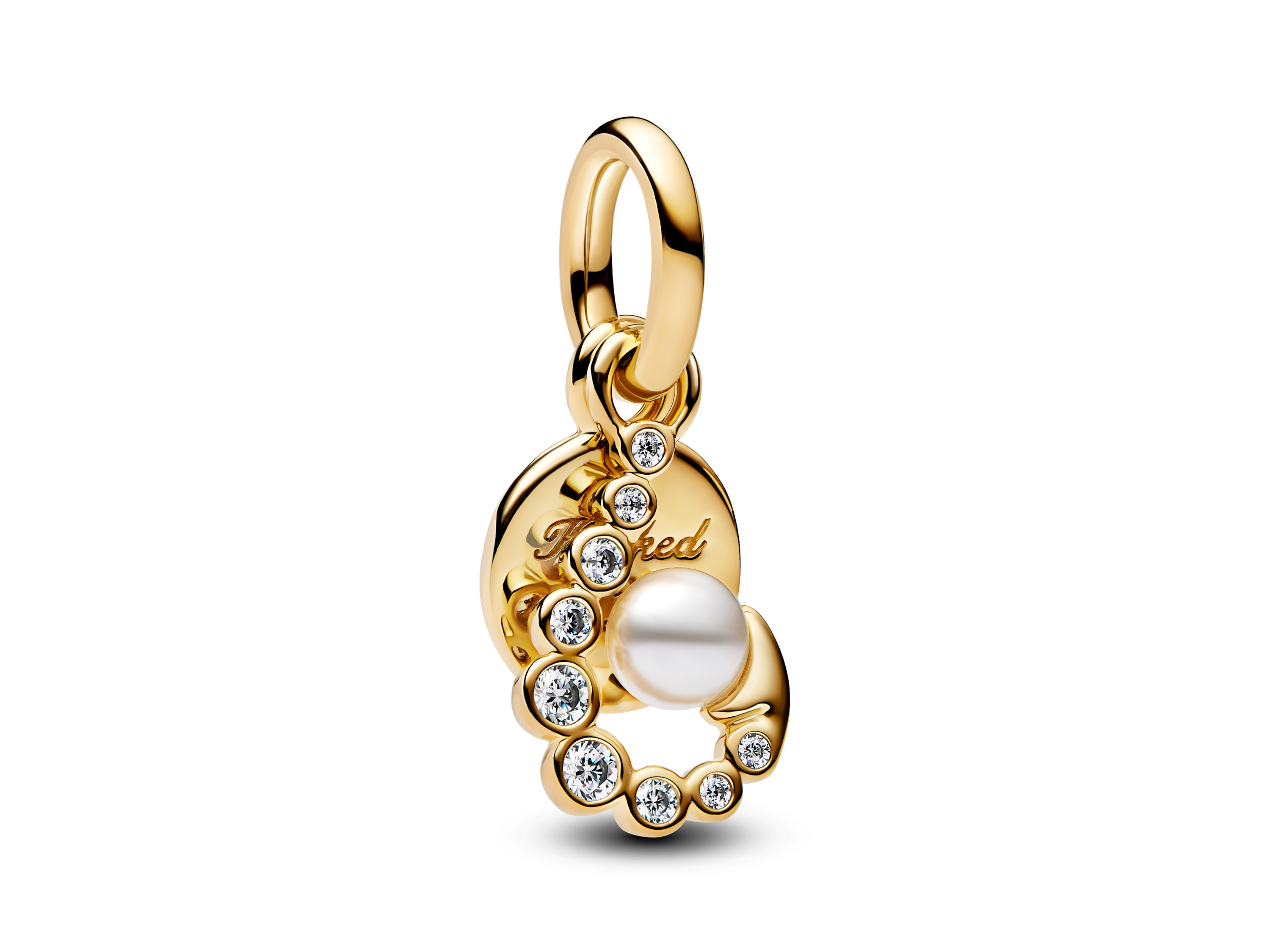 Pandora 763891C01 Perlenhaken Sonnenaufgang Charm - Hookea on You - Gelbgold Vergoldung 
