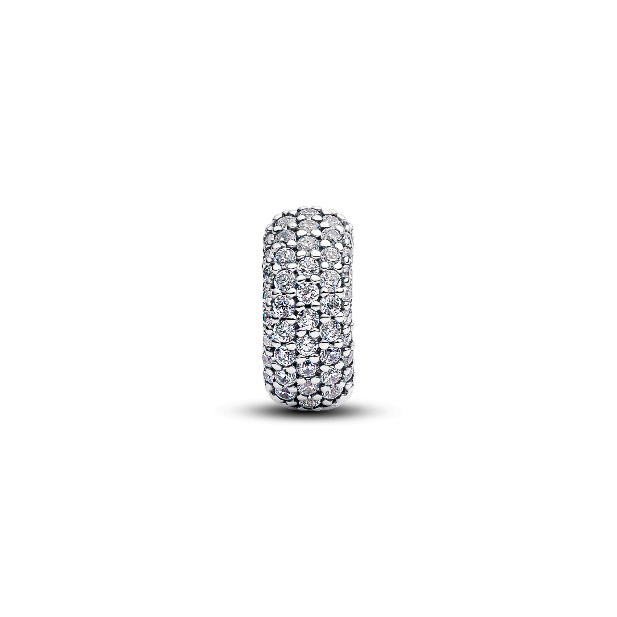 Pandora Pavé Clip-Charm - Sterling Silber - Zirkonia – Ansicht 3