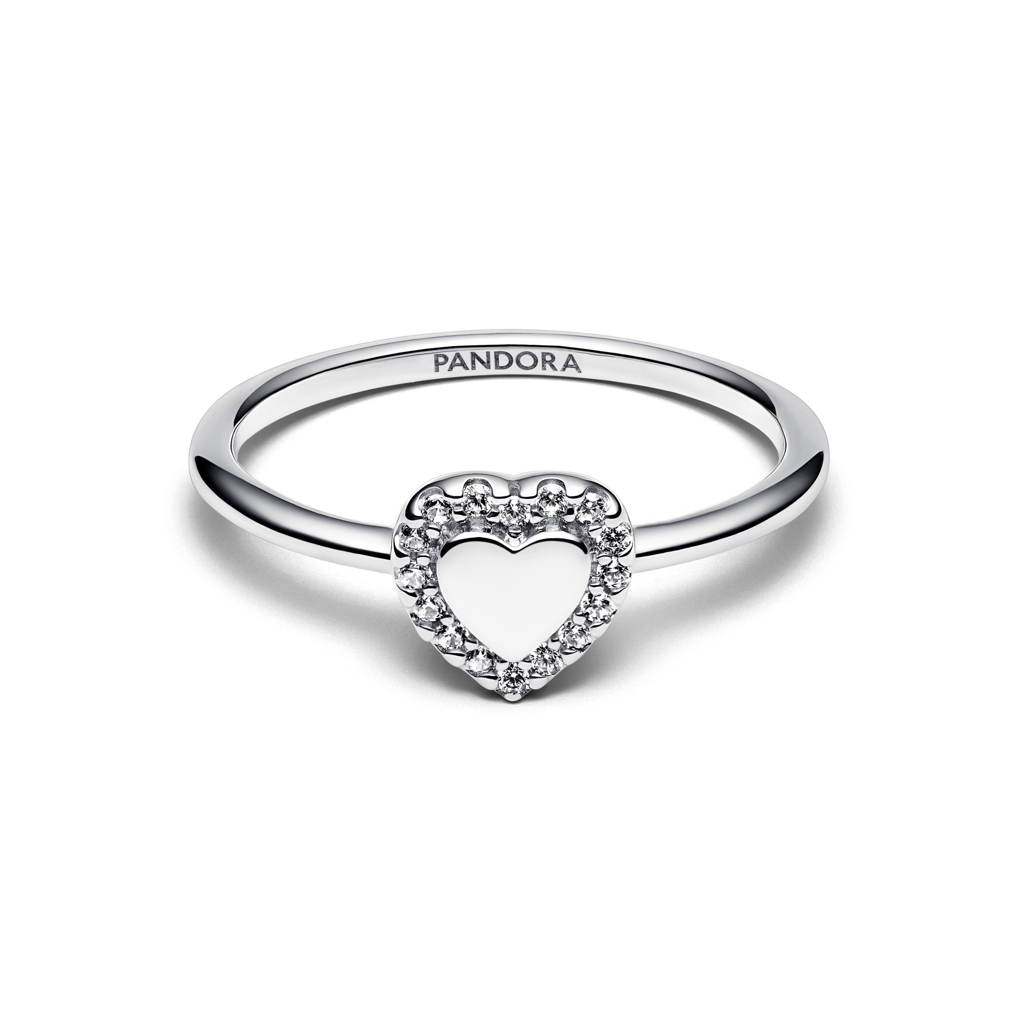 Pandora Ring - Herz Halo Ring - Sterling Silber - Zirkonia – Ansicht 4