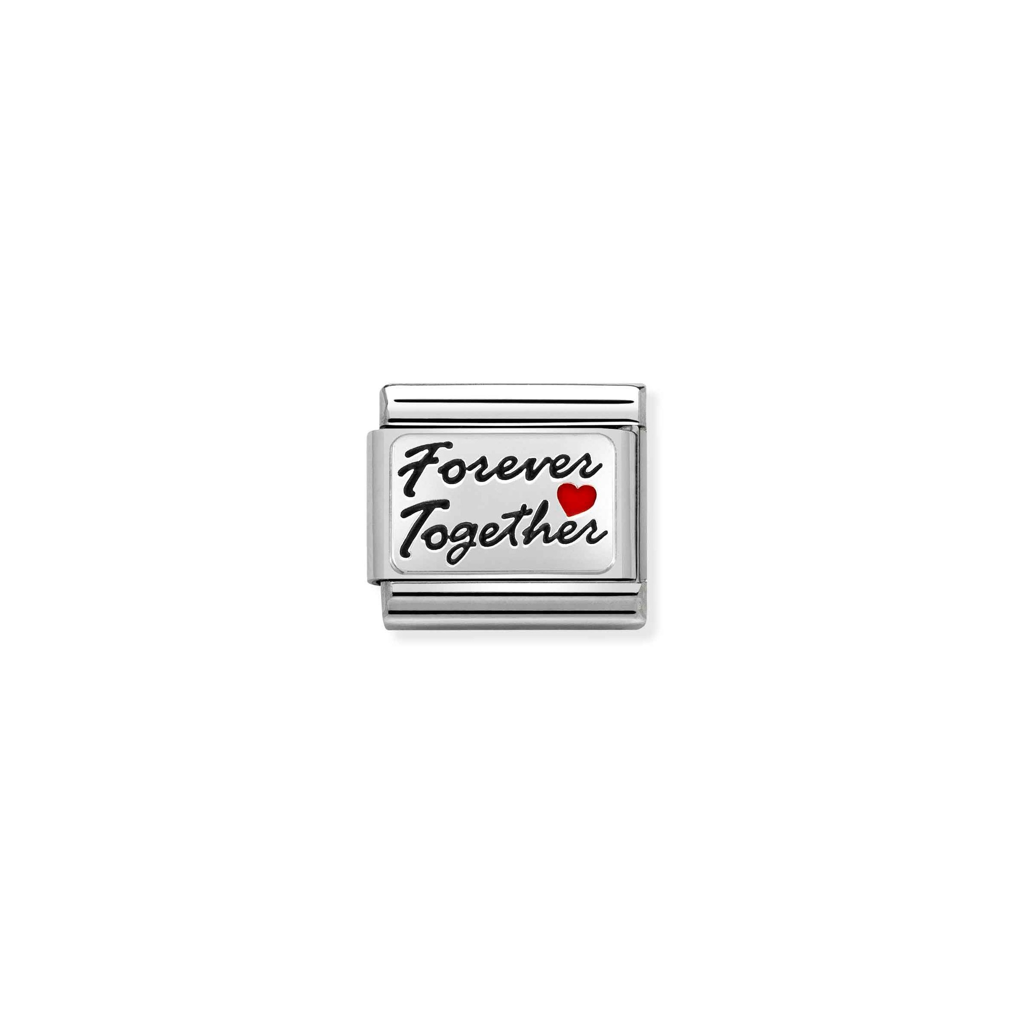 Nomination Composable Classic Charm Forever Together - Edelstahl, Sterling Silber, Emaille