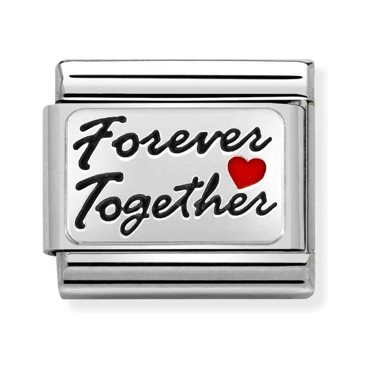 Nomination Composable Classic Charm Forever Together - Edelstahl, Sterling Silber, Emaille
