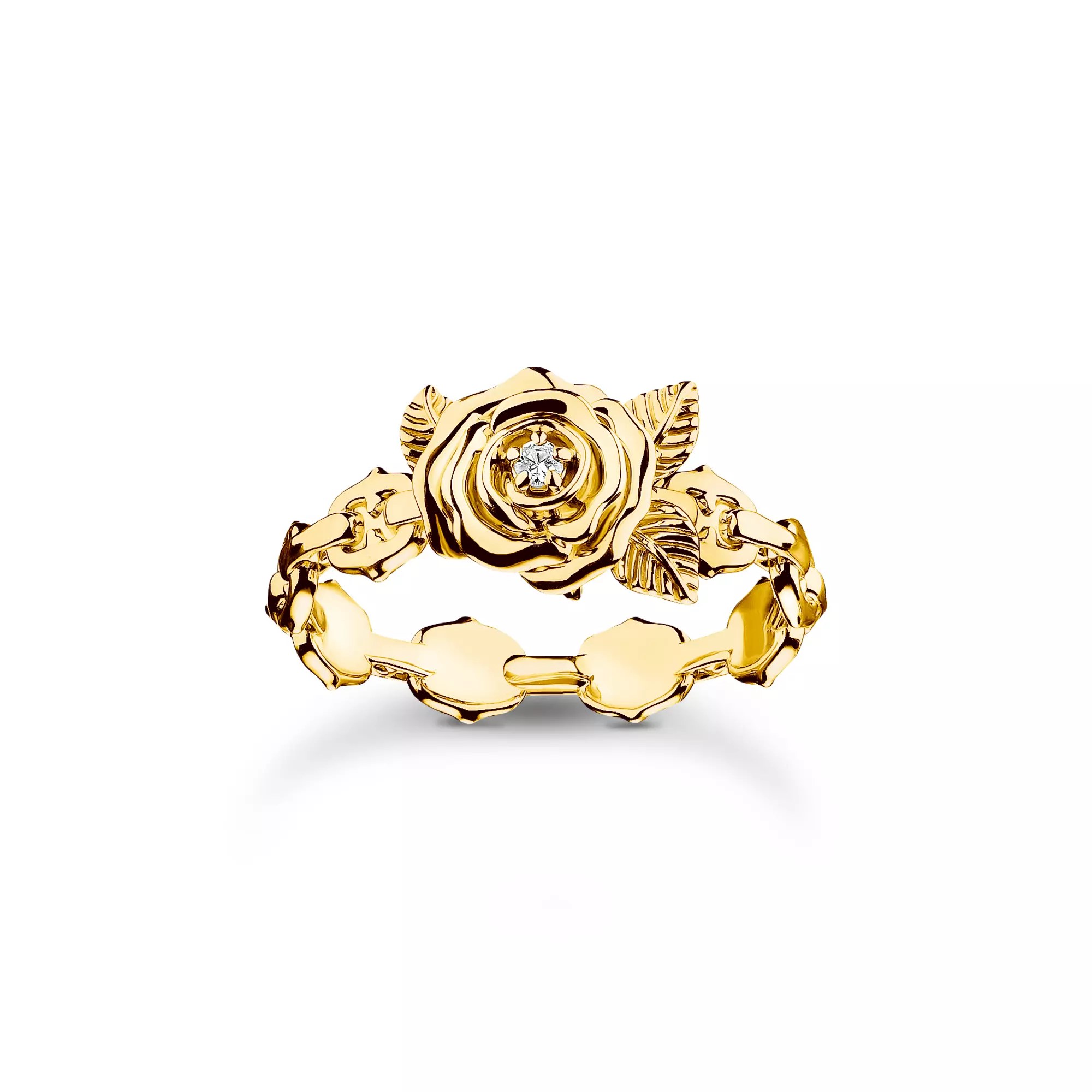 Thomas Sabo Rose True Romance Ring - Silber + 750er Vergoldung + Zirkonia – Ansicht 2