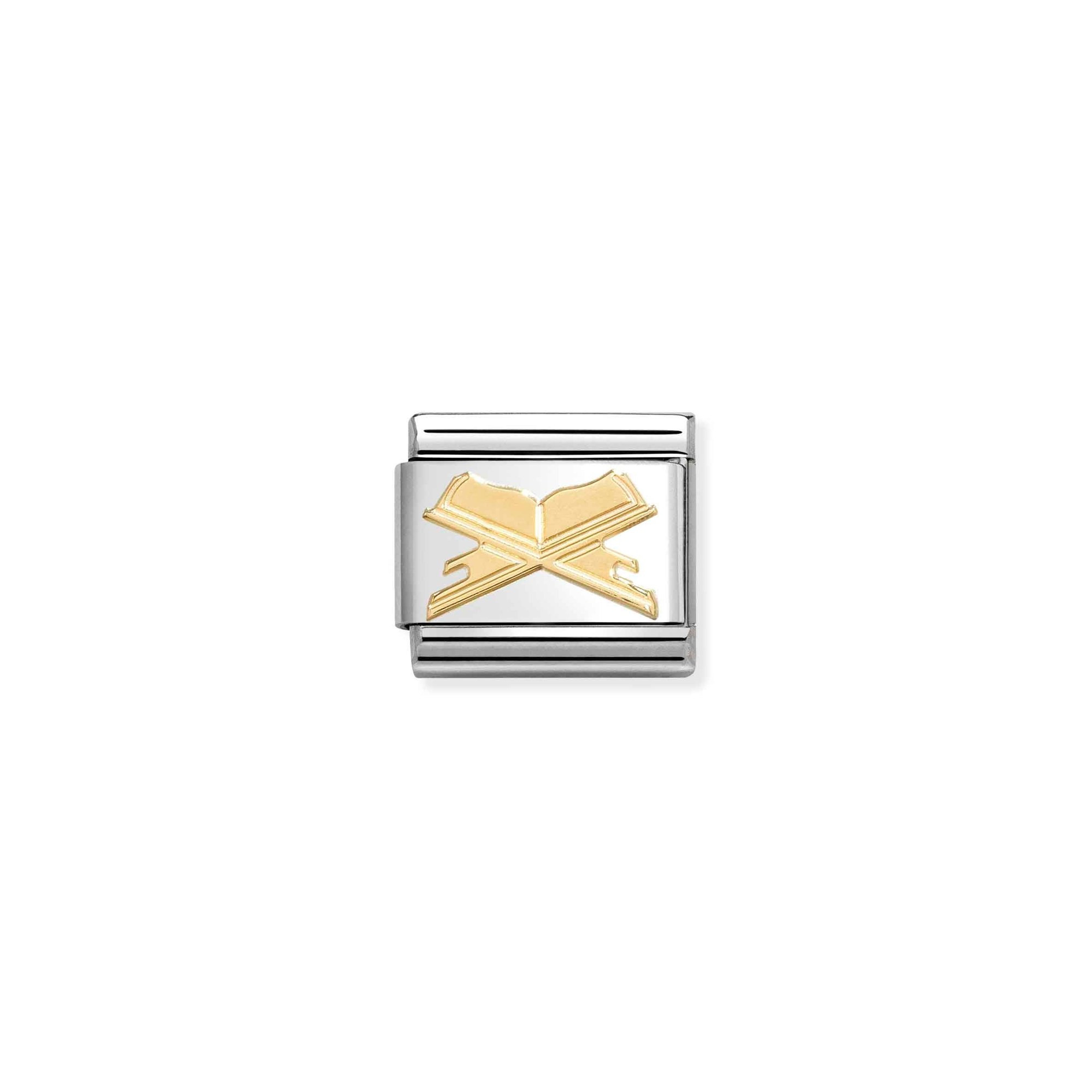 Nomination Composable Classic Charm Heilige Schrift - Edelstahl, Gold 750 Gelbgold