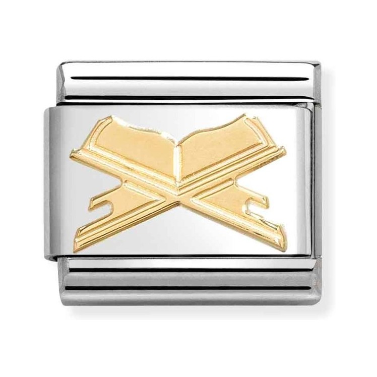 Nomination Composable Classic Charm Heilige Schrift - Edelstahl, Gold 750 Gelbgold