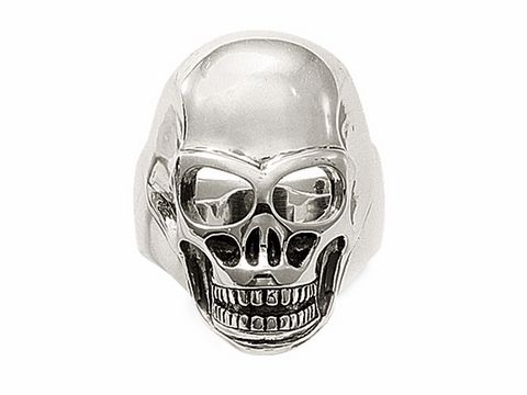 Thomas Sabo Ring TR1704-001-12-62 aus Silber in Größe 62, mit auffälligem Totenkopf-Design, glänzende Oberfläche und detaillierte Ausarbeitung, ideal als Statement-Schmuckstück.