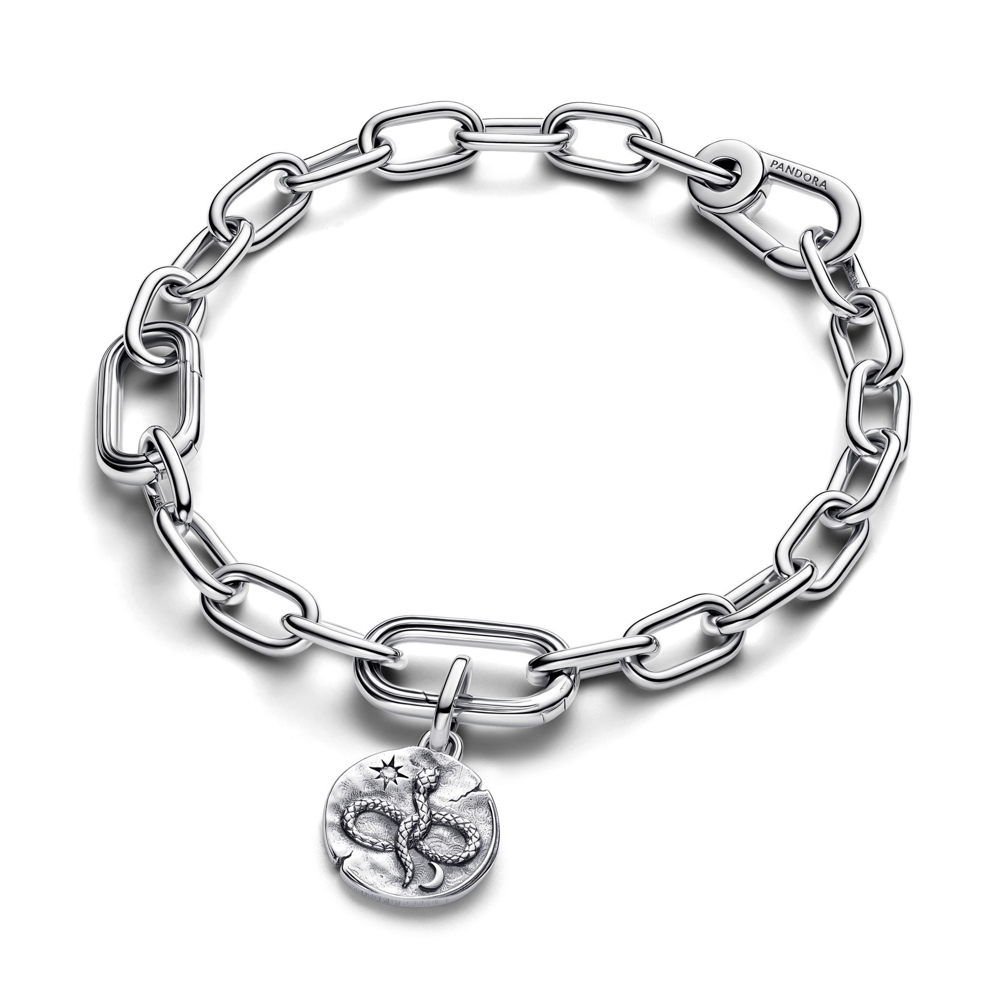 Pandora Me - Schlange Unendlichkeitsmedaillon-Charm Anhänger - Sterling Silber - Zirkonia - MEMENTO VIVERA – Ansicht 2