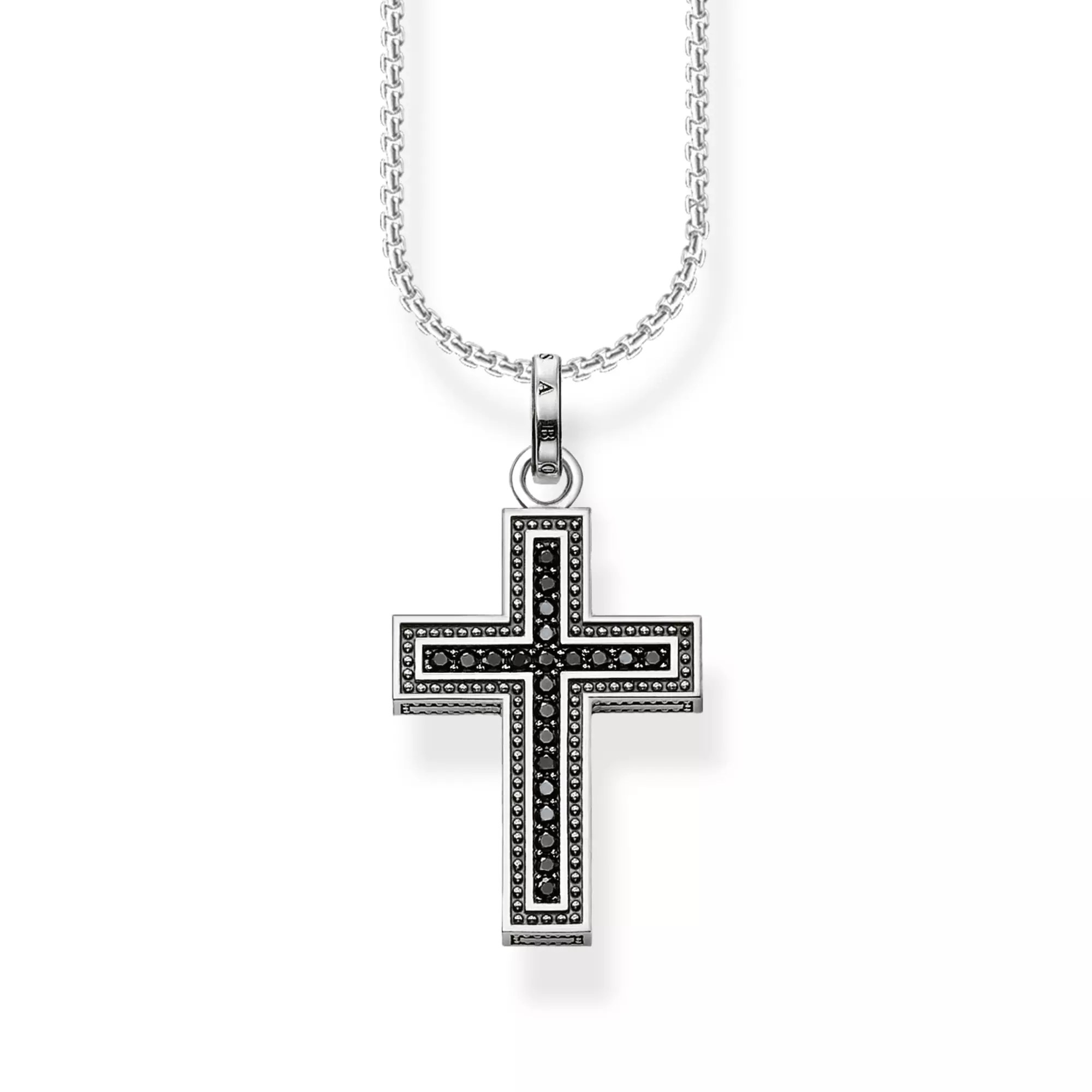 Thomas Sabo Anhänger schwarzes Kreuz Pavé – Silber – Zirkonia – Ansicht 2