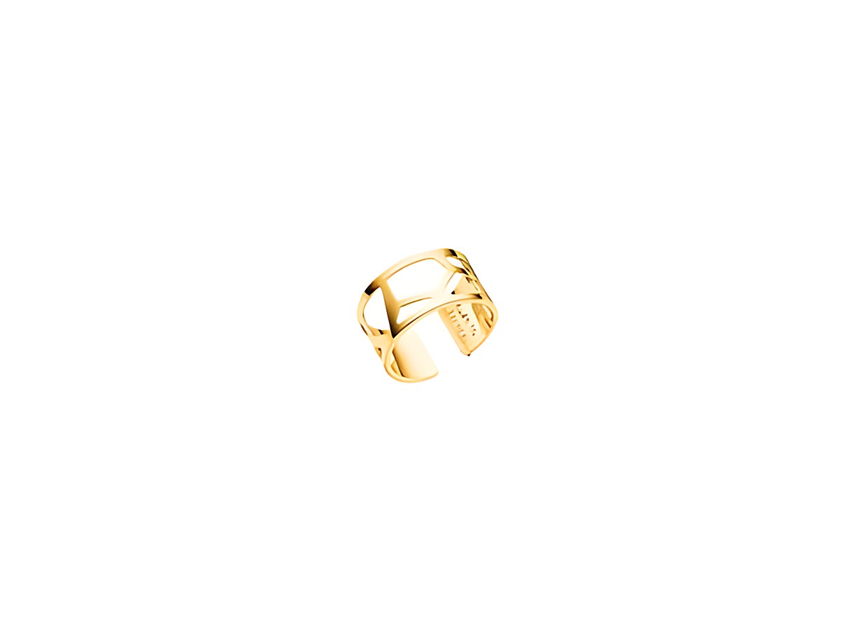 Les Georgettes Ring in Gold, Modell GIRAFE, Größe 60-62, 12 mm breit, elegantes und modernes Design, ideal für jeden Anlass, exklusiv und stilvoll.