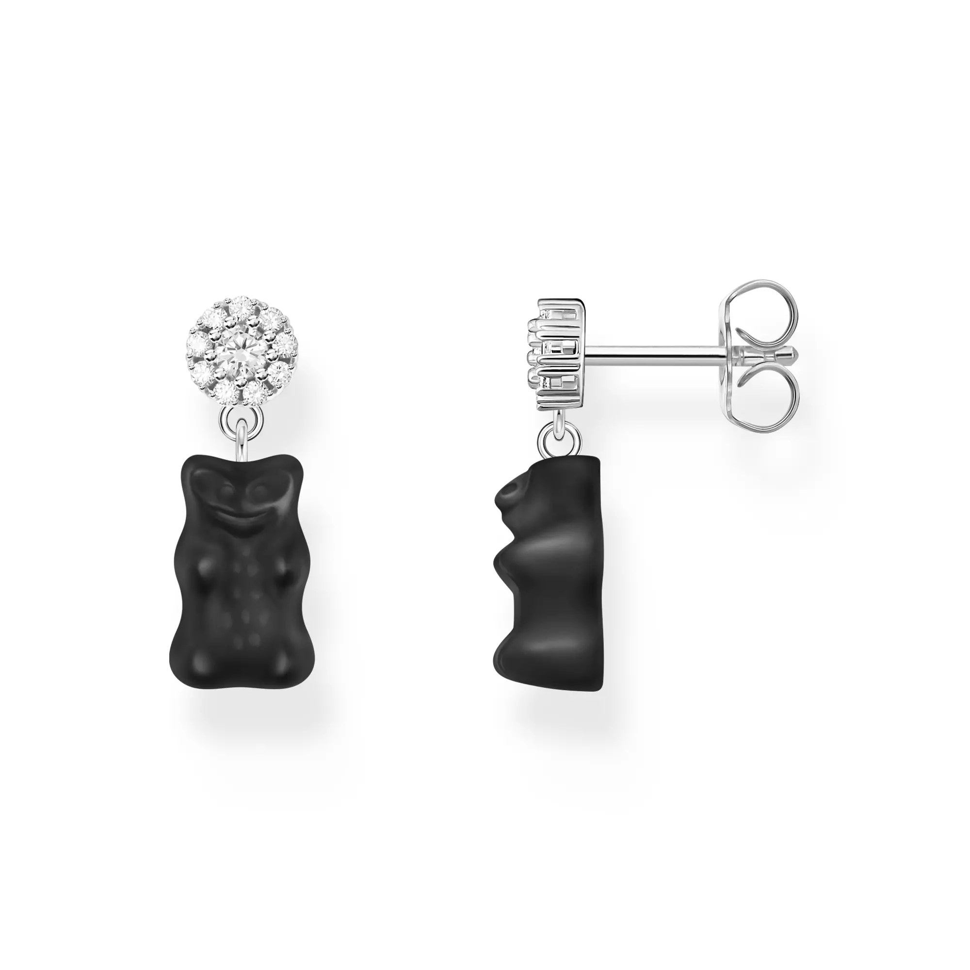 Thomas Sabo Ohrringe - Goldbär Gummibärchen SCHWARZ - HARIBO – Ansicht 2