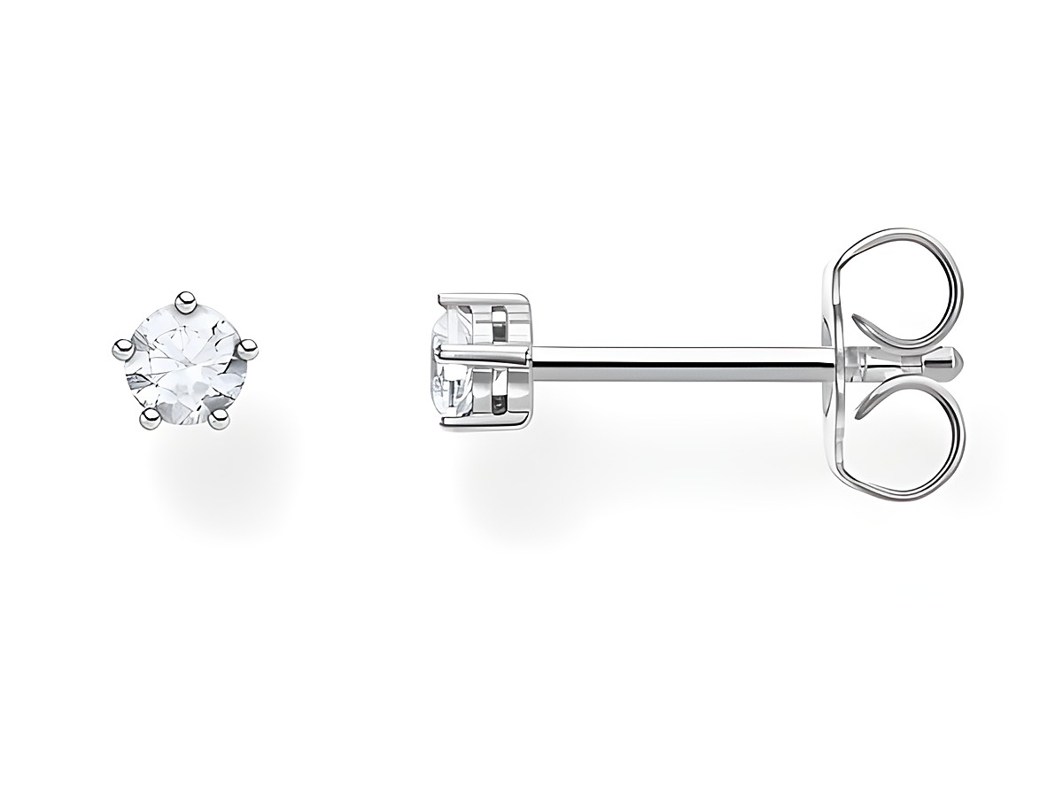 Silberne Ohrstecker aus der Thomas Sabo Charming Collection H2135-051-14 mit klarem Zirkonia, elegant und zeitlos, ideal für jeden Anlass.