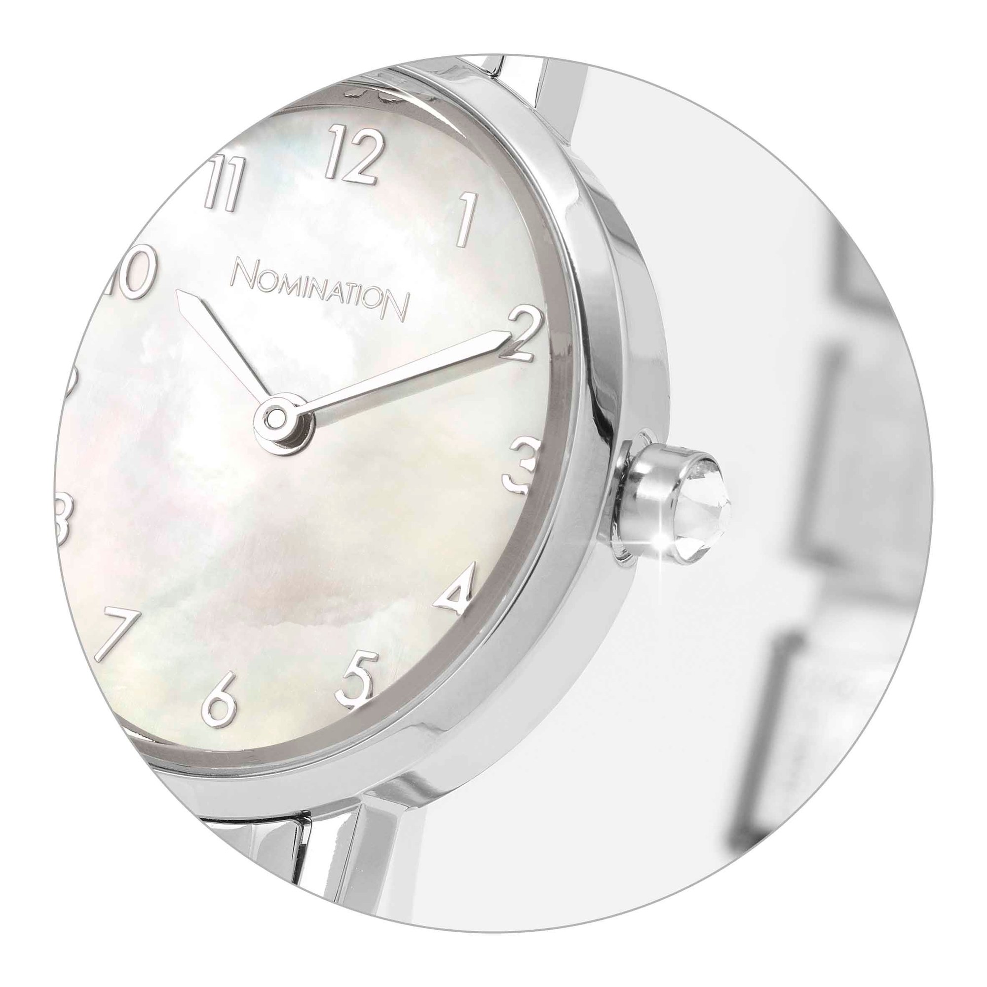 Nomination Time - Armbanduhren - Edelstahl - Perlmutt – Ansicht 4