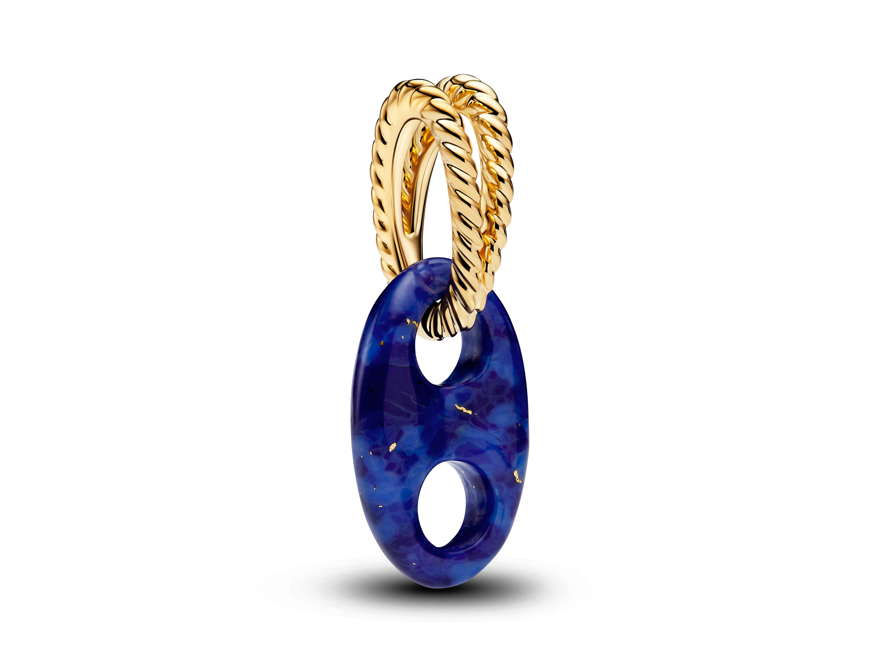 Pandora 764692C01 - Mariner-Glieder-Dangle-Charm synth. Lapislazuli - Blau - Gelbgold Vergoldung