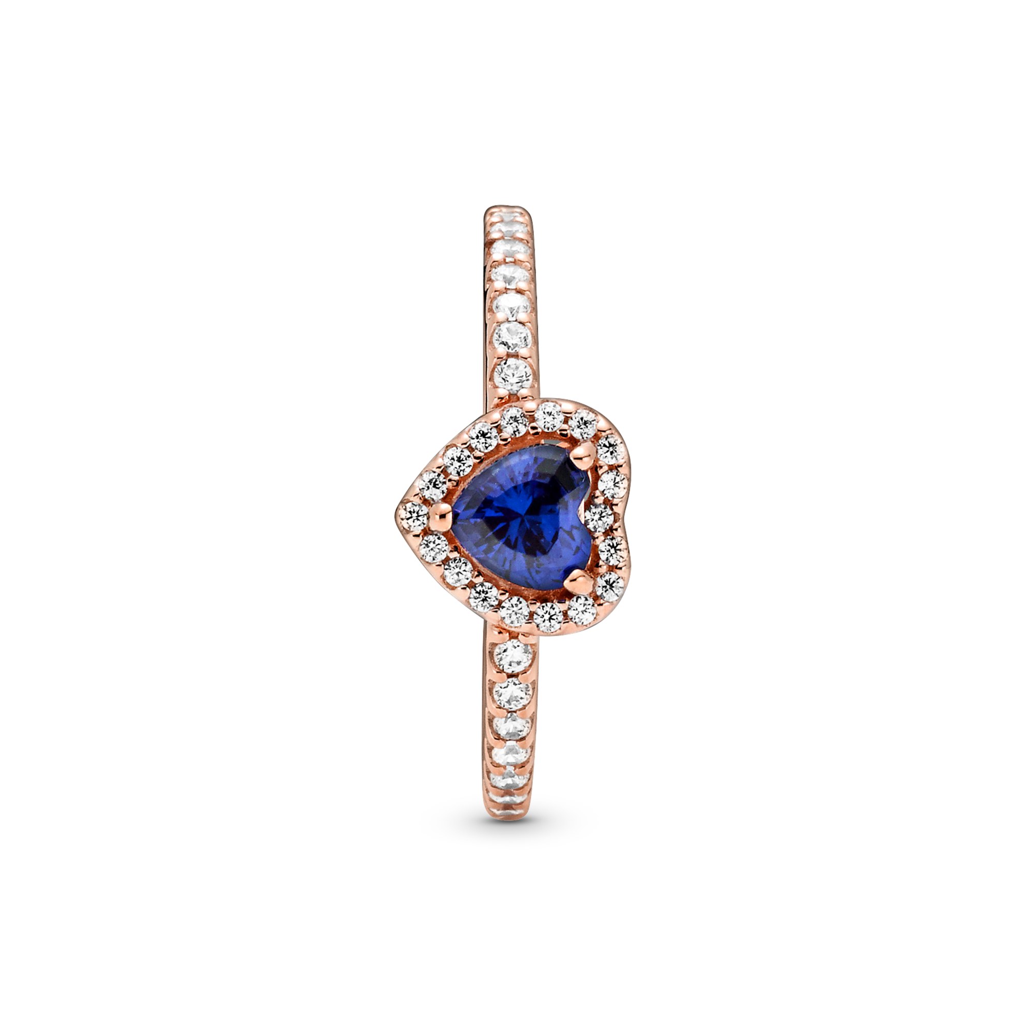 Pandora Timeless - Ring - funkelndes Herz - Silber - Roségold - versch. Steine – Ansicht 3