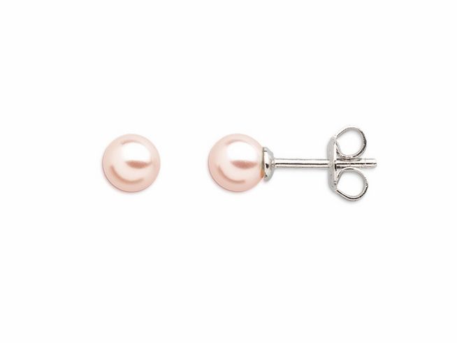 Xenox Sterling Silber Ohrringe XS3512P PEARL DREAMS mit zarten, rosafarbenen Perlen und schlichtem Design, ideal für elegante Anlässe und Alltag. Hersteller Xenox, Ohrschmuck.