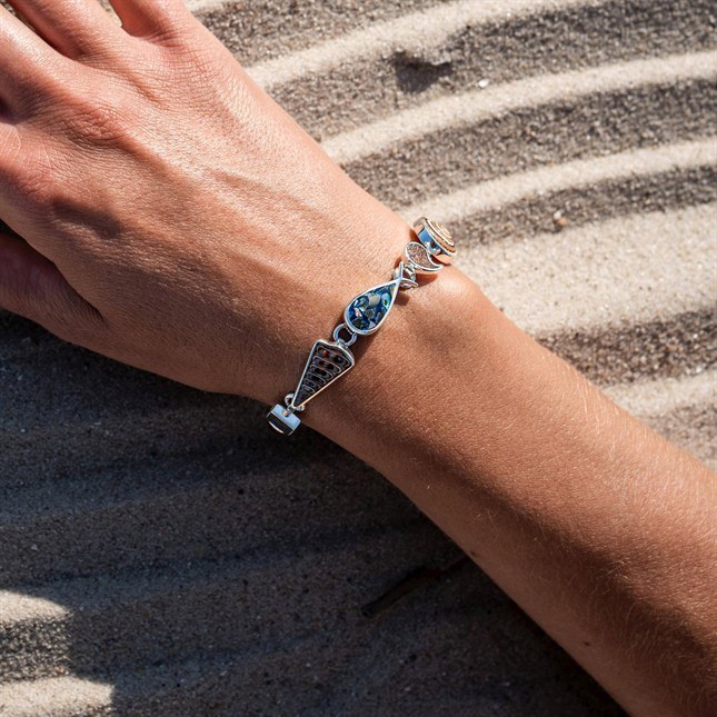 DUR Armband Strandrausch 3.0 - Sterling Silber - 16,5cm, 18cm, 19cm – Ansicht 2