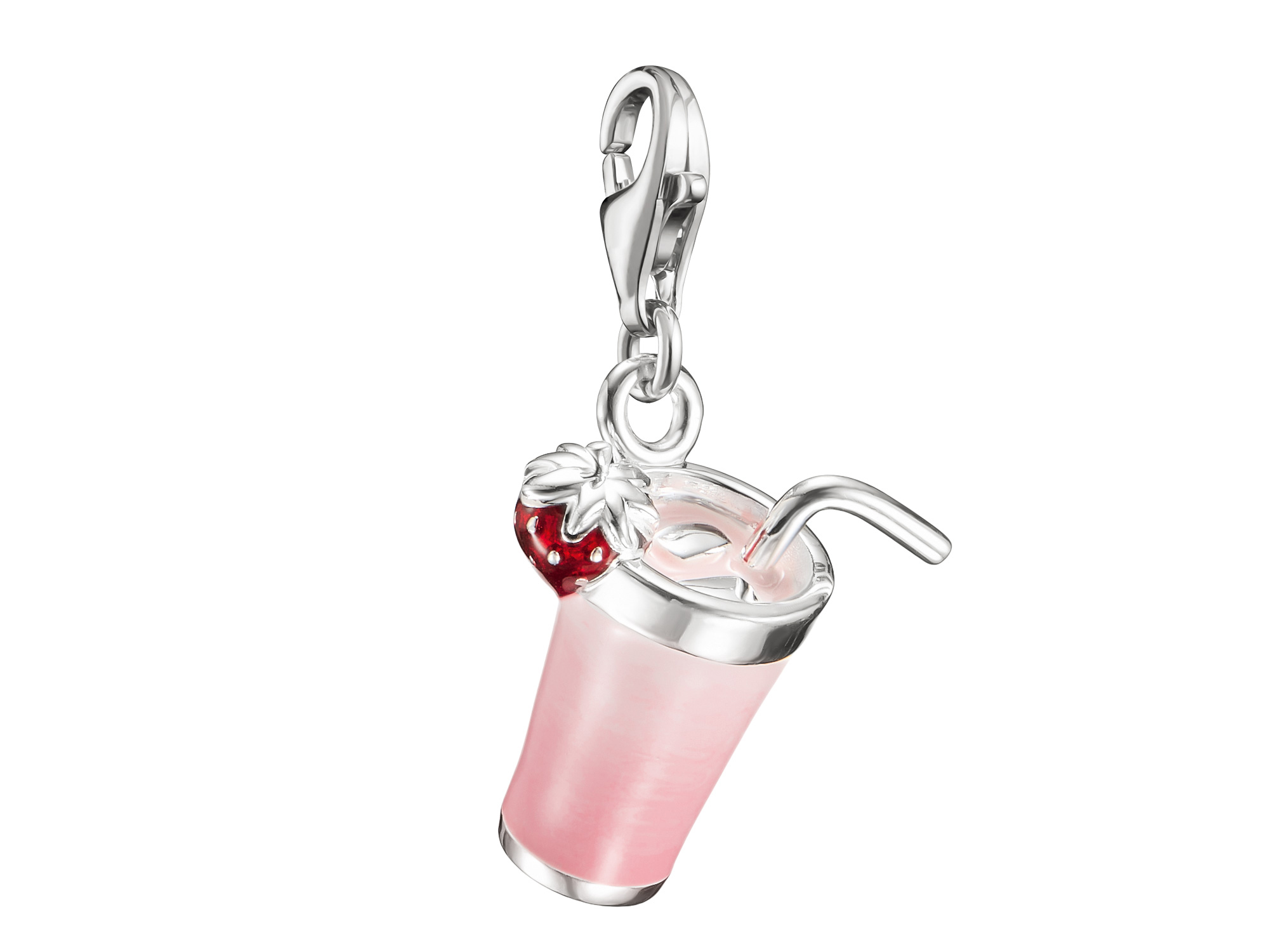 Thomas Sabo Connect - 2239-007-9 Tokyo Crush Charm Pink Matcha - Sterling Silber, Kaltemail - Pink - Charm mit Öse