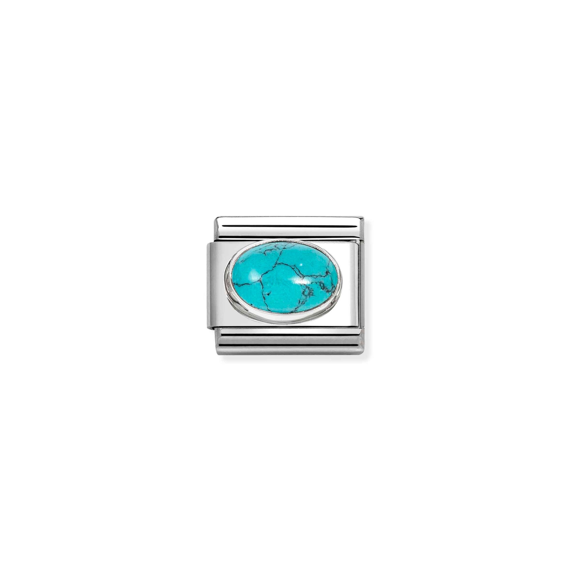 Nomination CLASSIC Element - Edelstein in Sterling Silber - Fassung - Türkis – Ansicht 2
