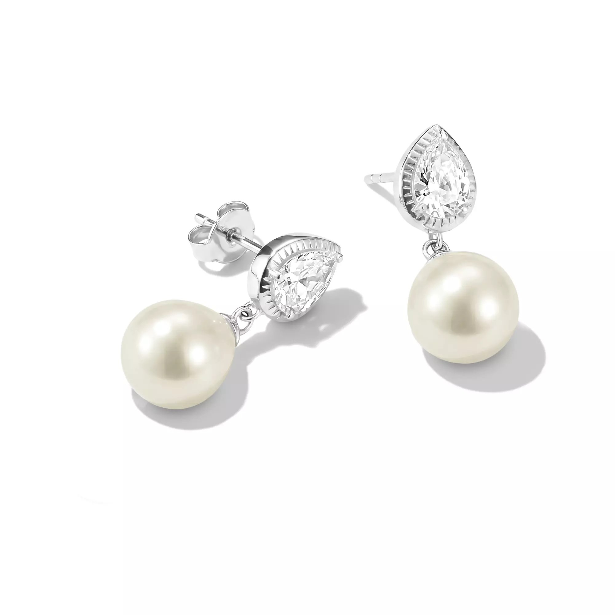 Thomas Sabo ELYNDRA - Ohrringe - Sterling Silber recy. & Süßwasserperle & Zirkonia – Ansicht 2